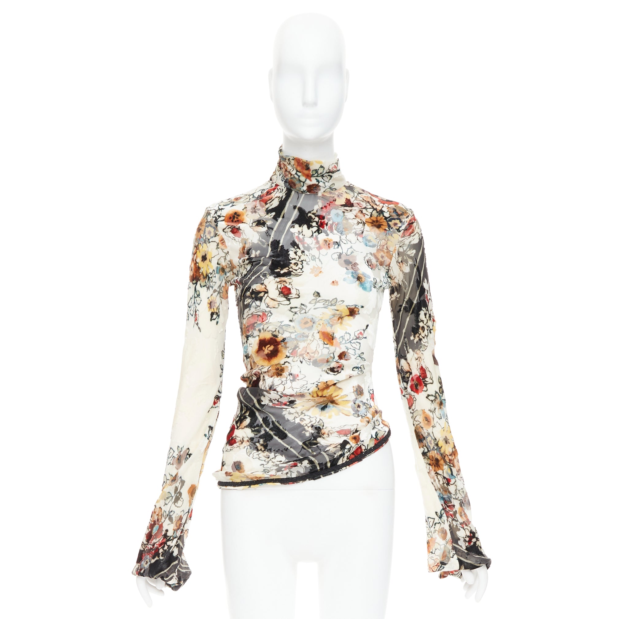 Jean Paul Gaultier Floral Devore Top - Image 11