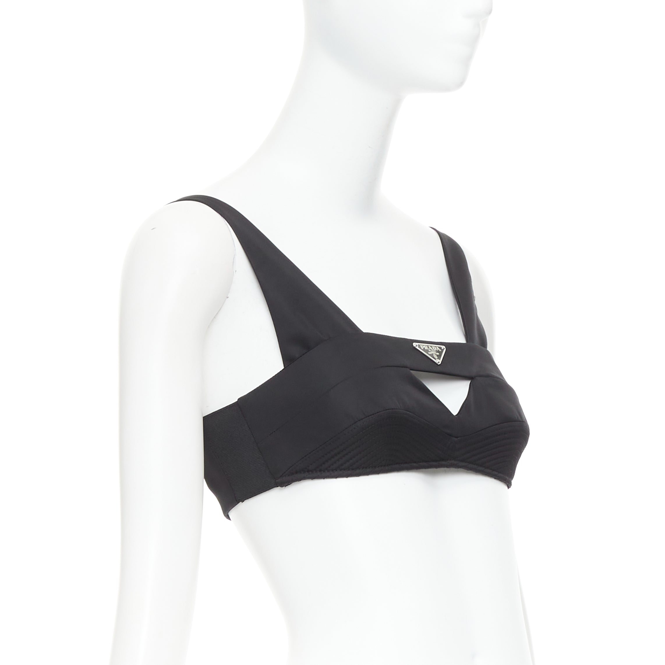 Prada Triangle Logo Bralette - Image 6