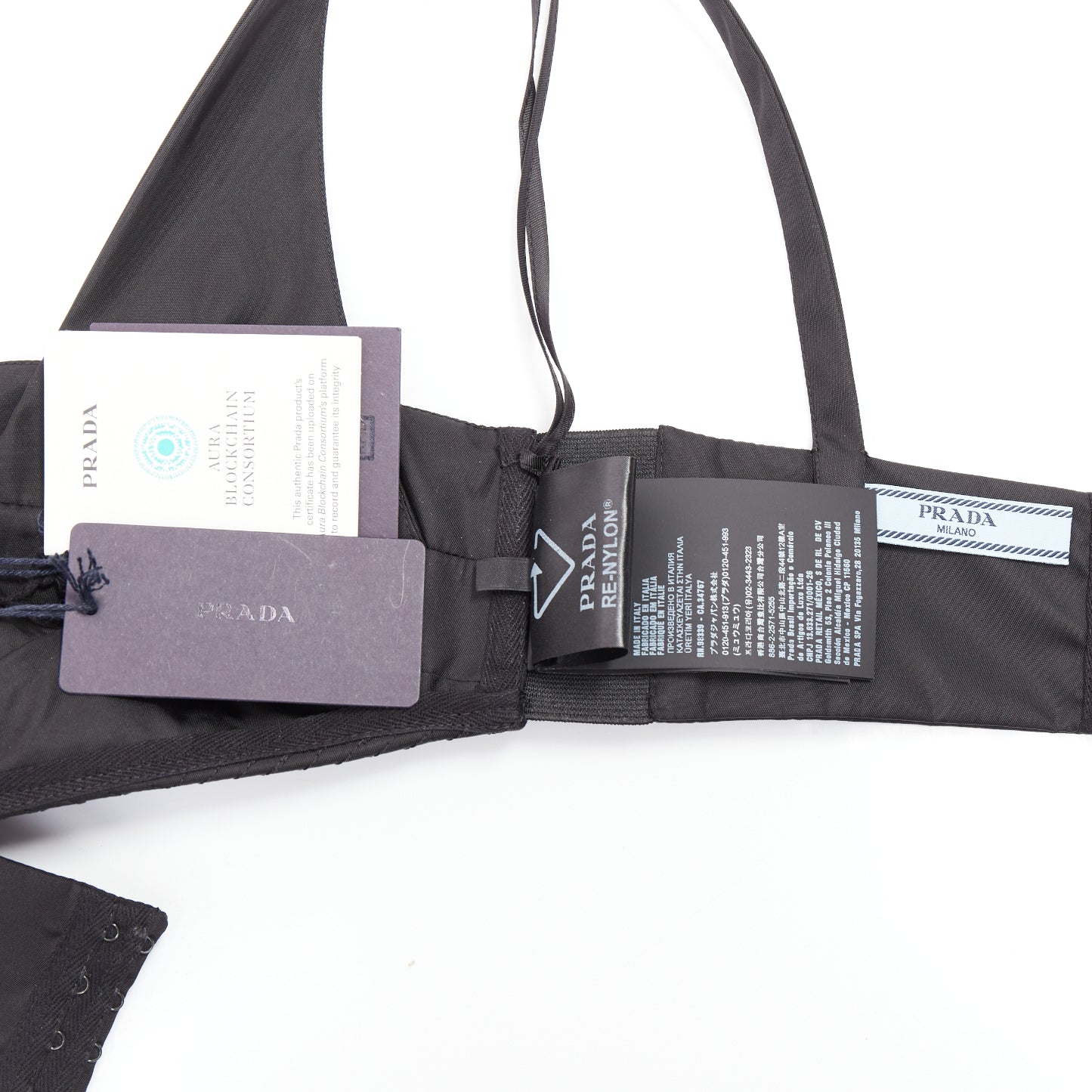 Prada Triangle Logo Bralette - Image 10