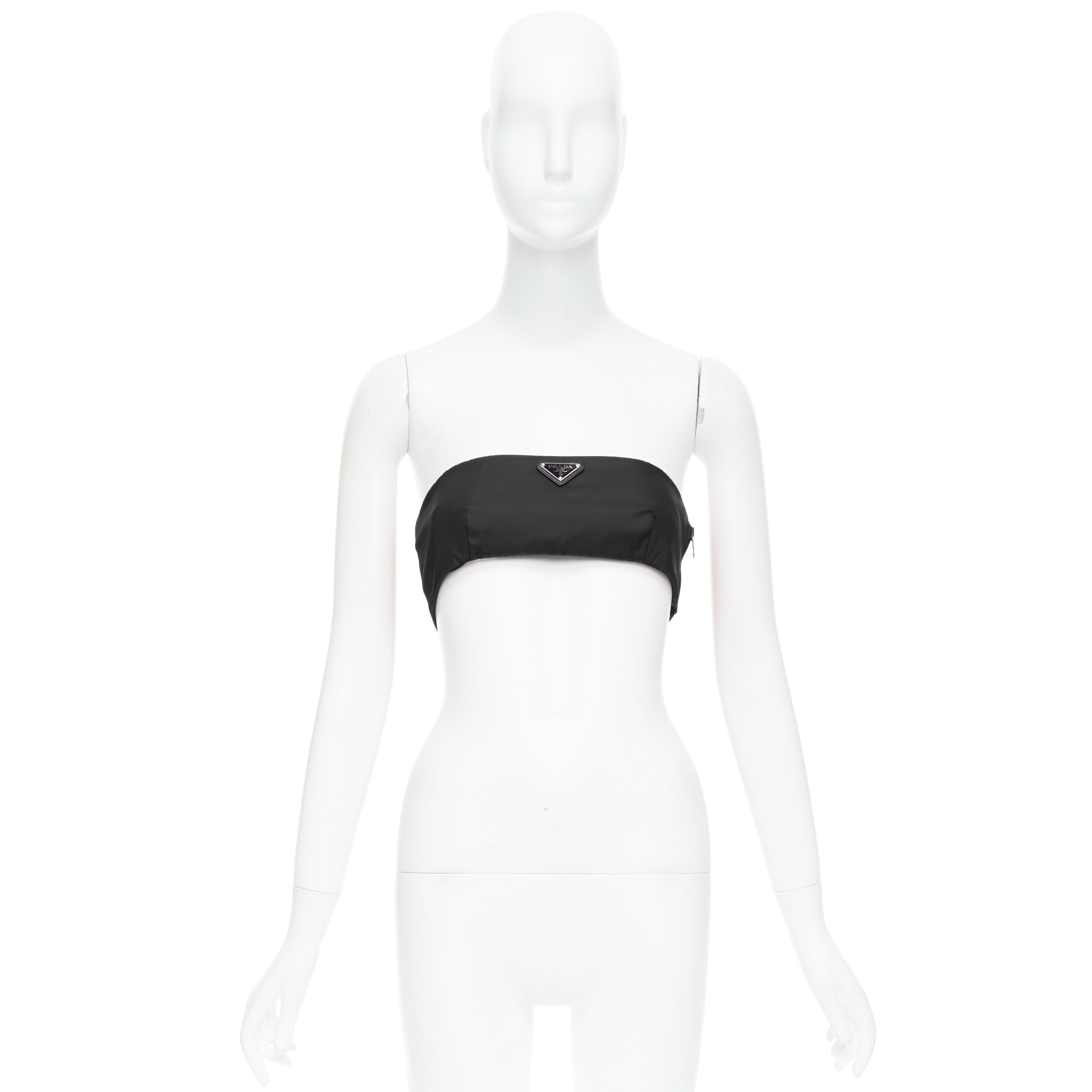 Prada Plunge Crop Bralette - Image 11