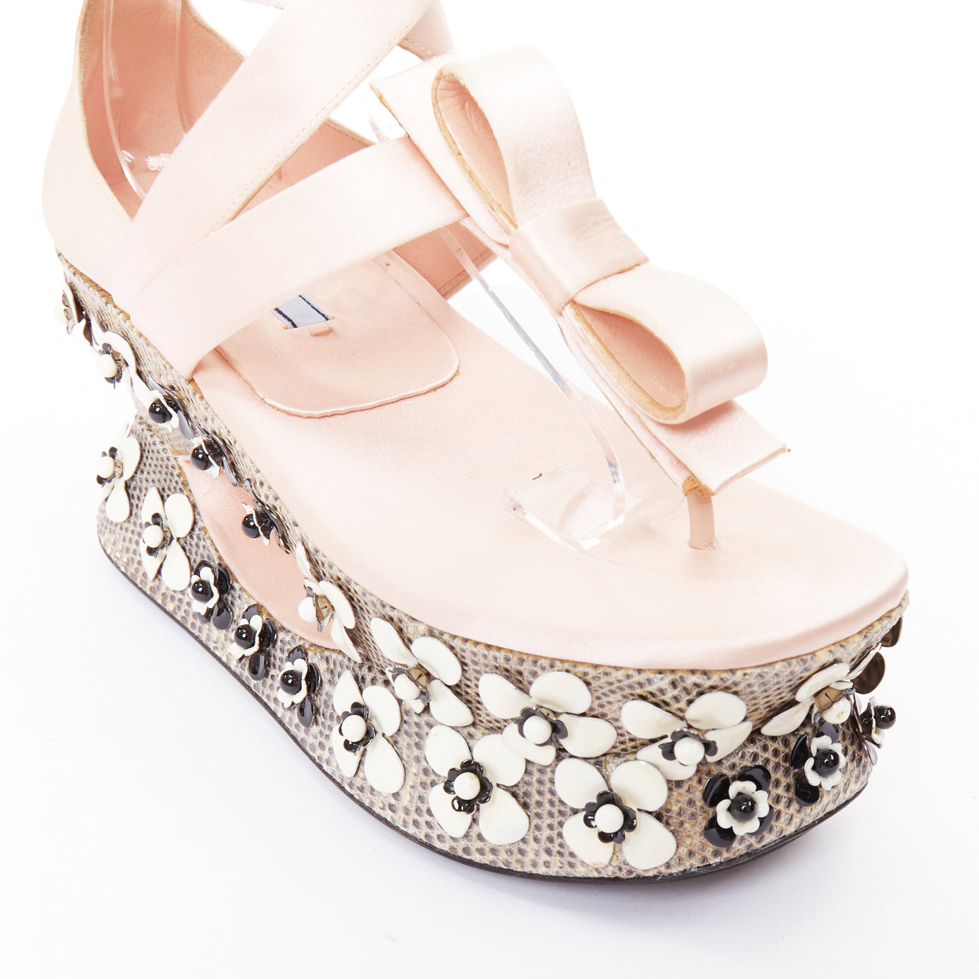 Prada Floral Geisha Platforms - Detail 2