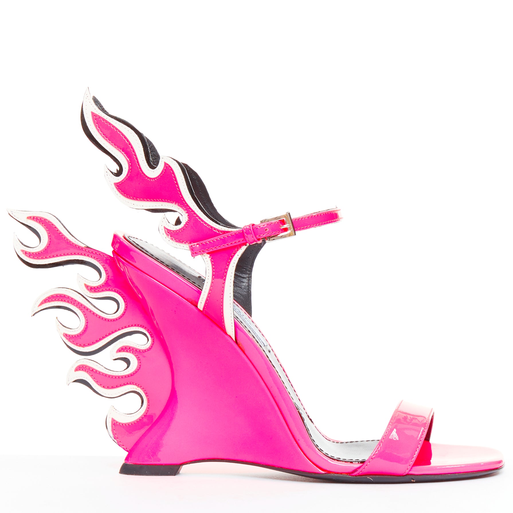 Prada Flame Wedge Sandal