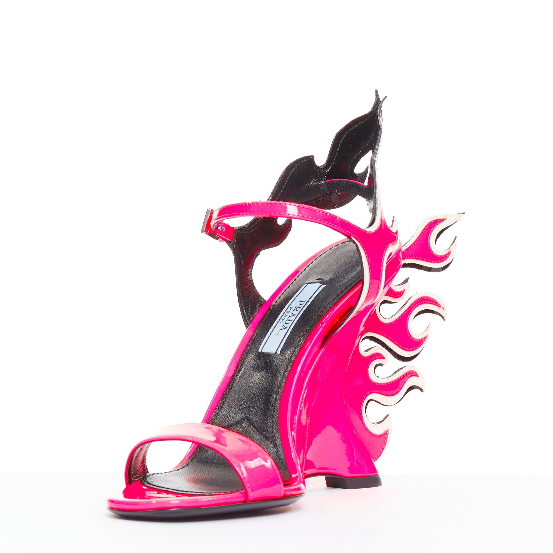 Prada Flame Wedge Sandal - 4
