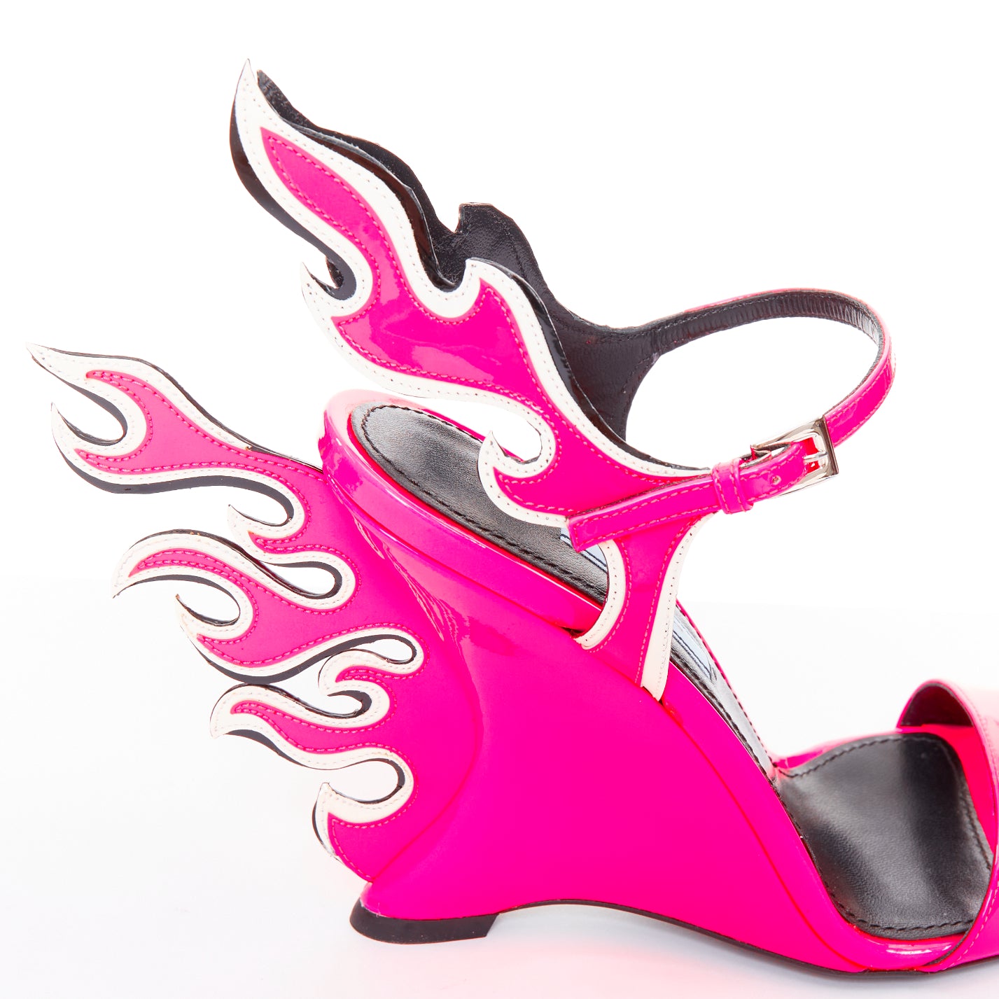Prada Flame Wedge Sandal - Detail 1