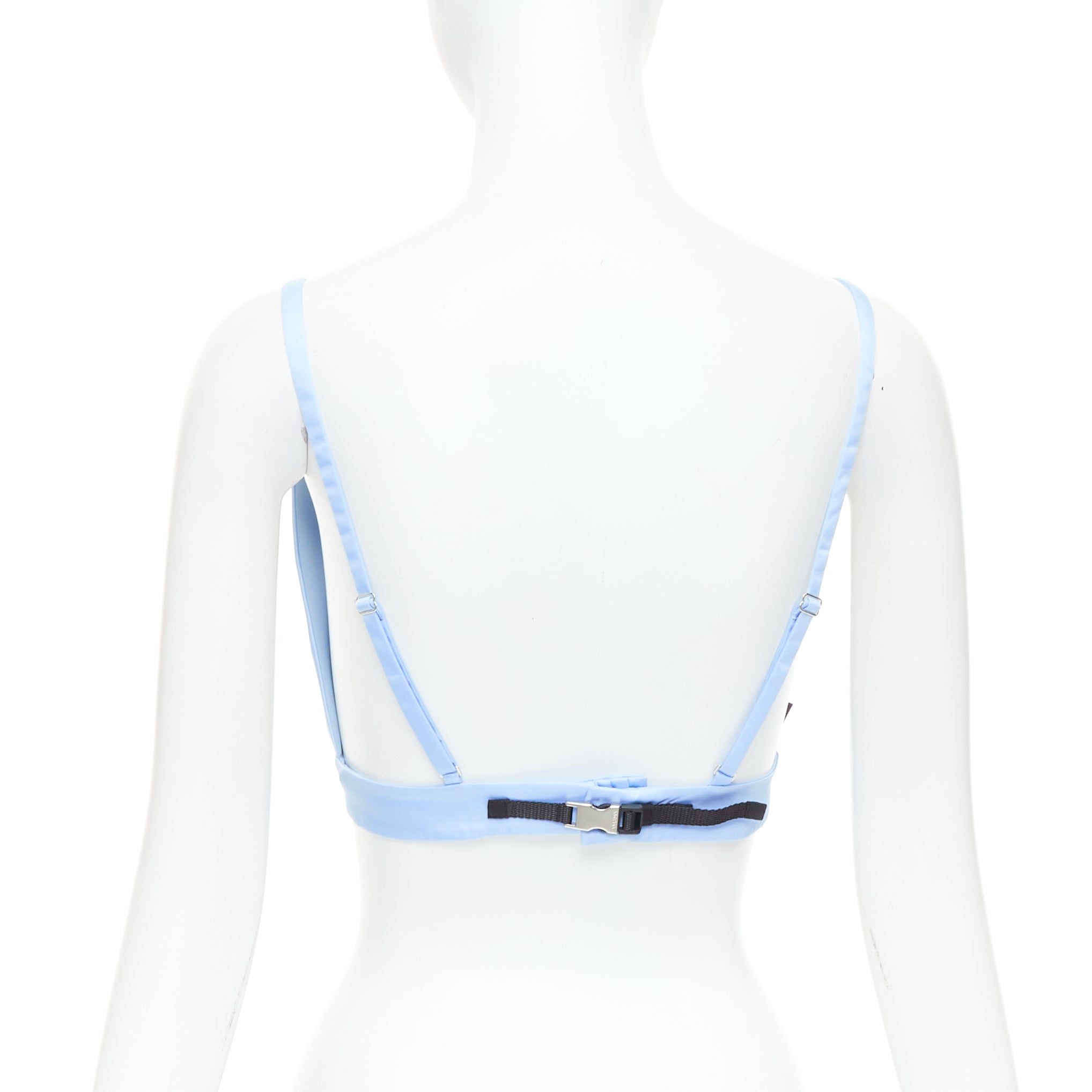 Prada Distressed Denim Bralette - Side view