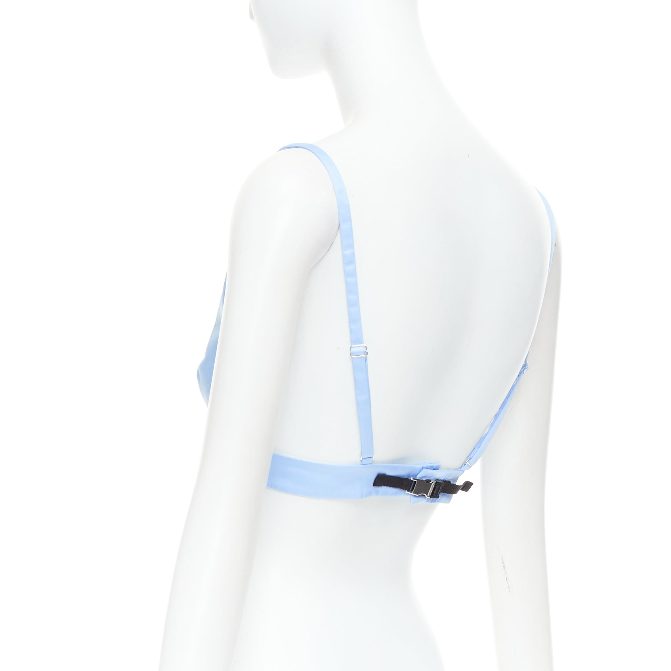 Prada Distressed Denim Bralette - Detail 1