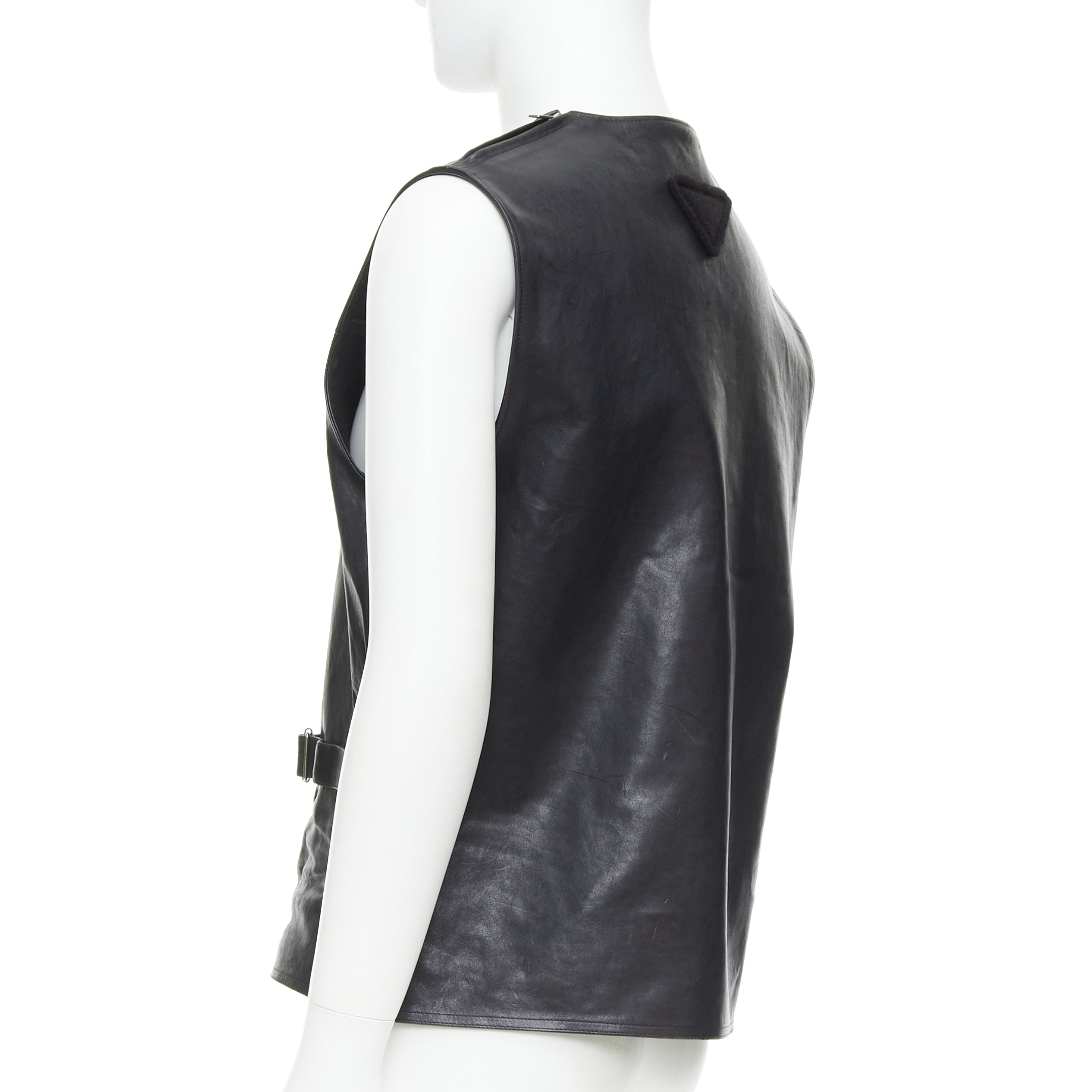 Prada Sleeveless Vitello Jacket - Detail 1