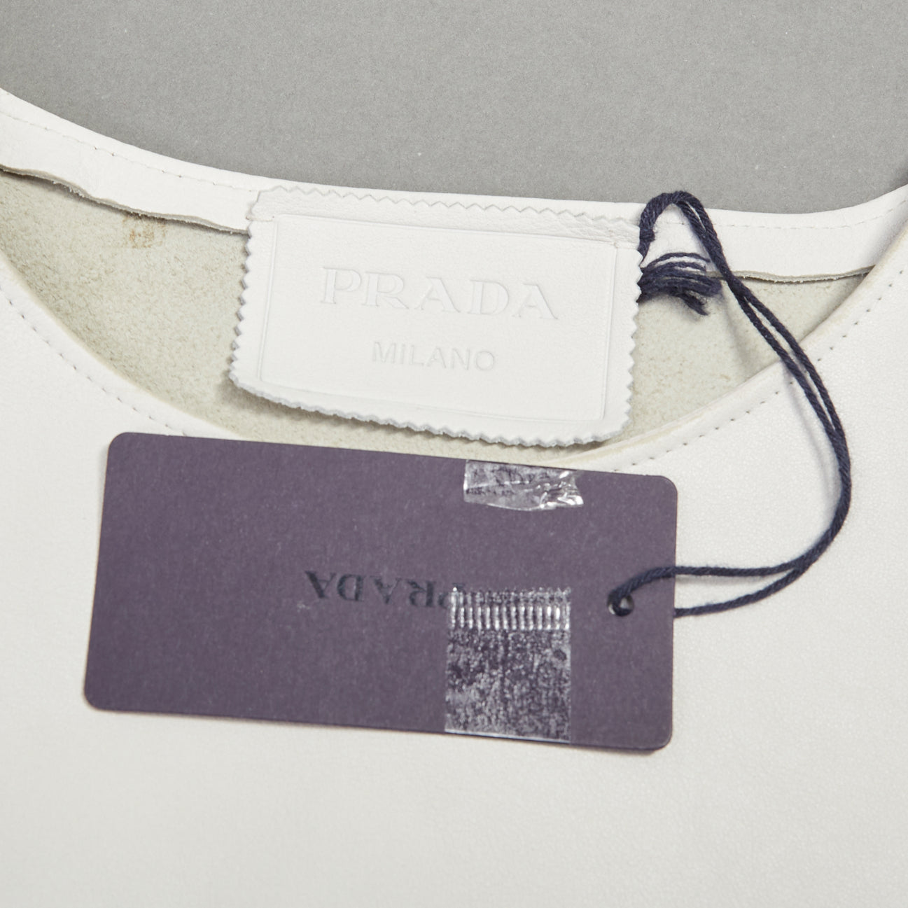 Prada White Leather Vest - Image 11