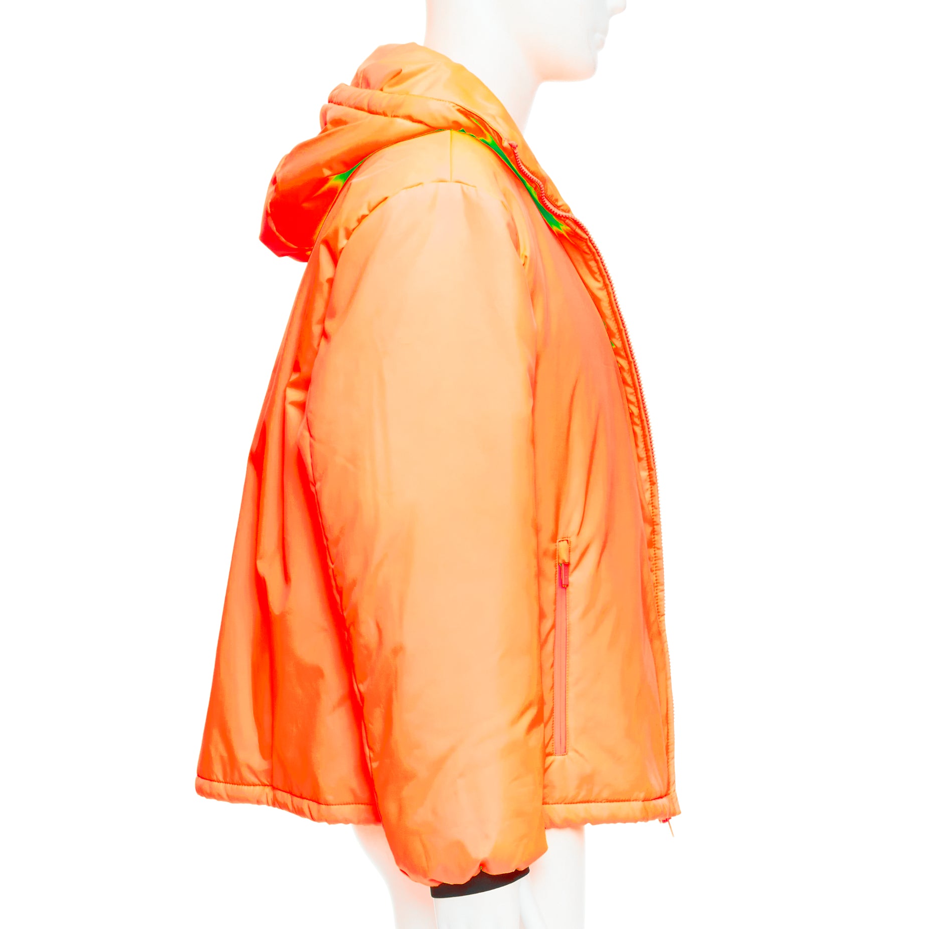 Prada Neon Orange Puffer - 4