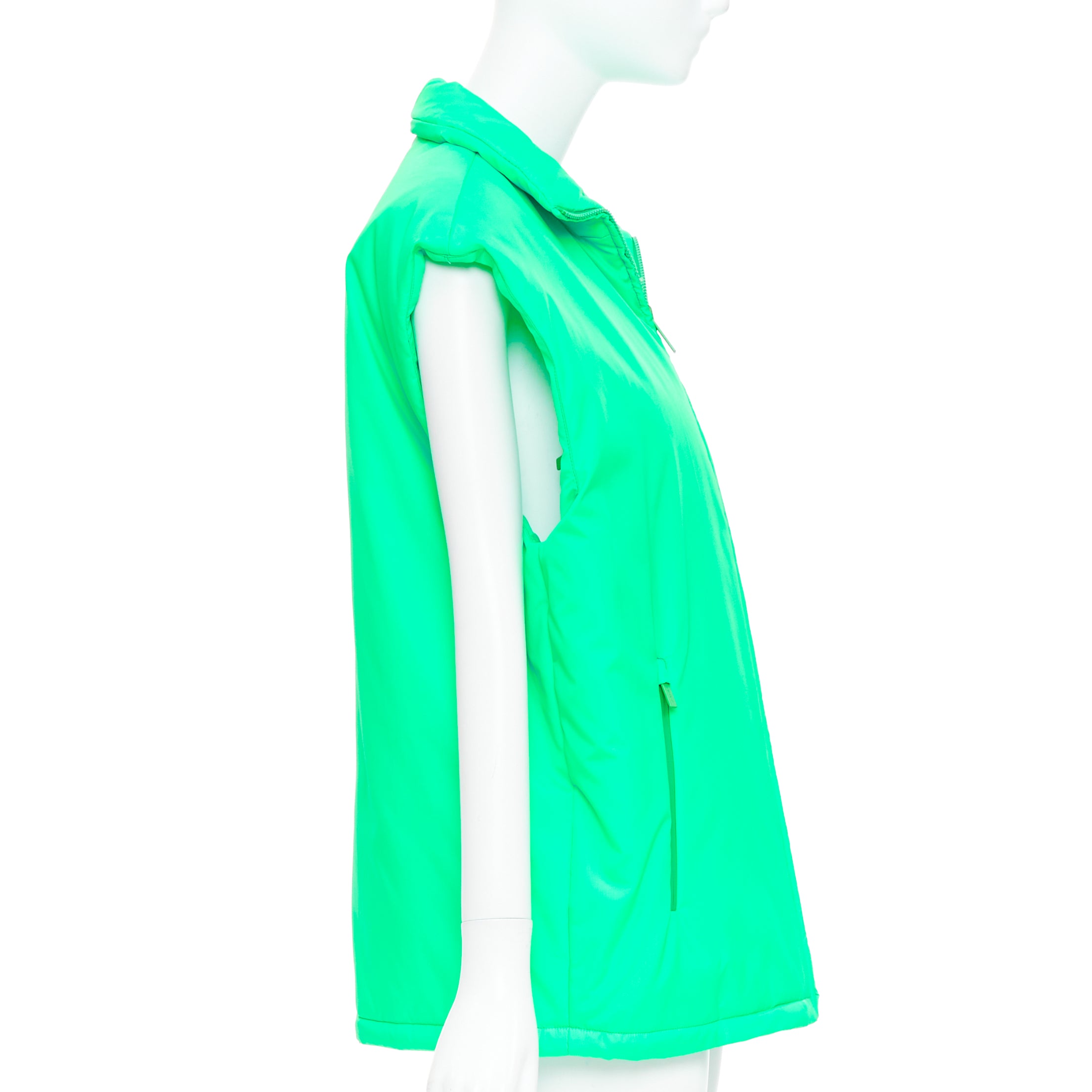 Prada Neon Green Vest - Side view