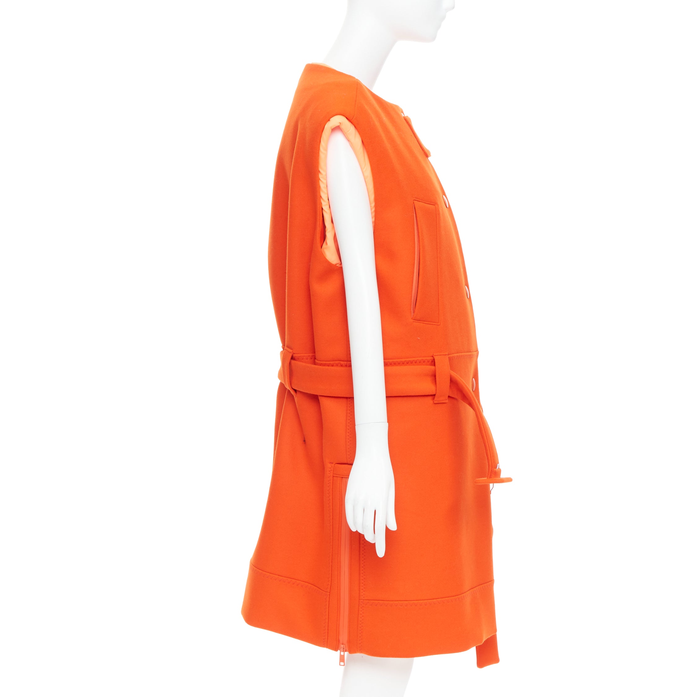 Prada Orange Wool Vest - Side view