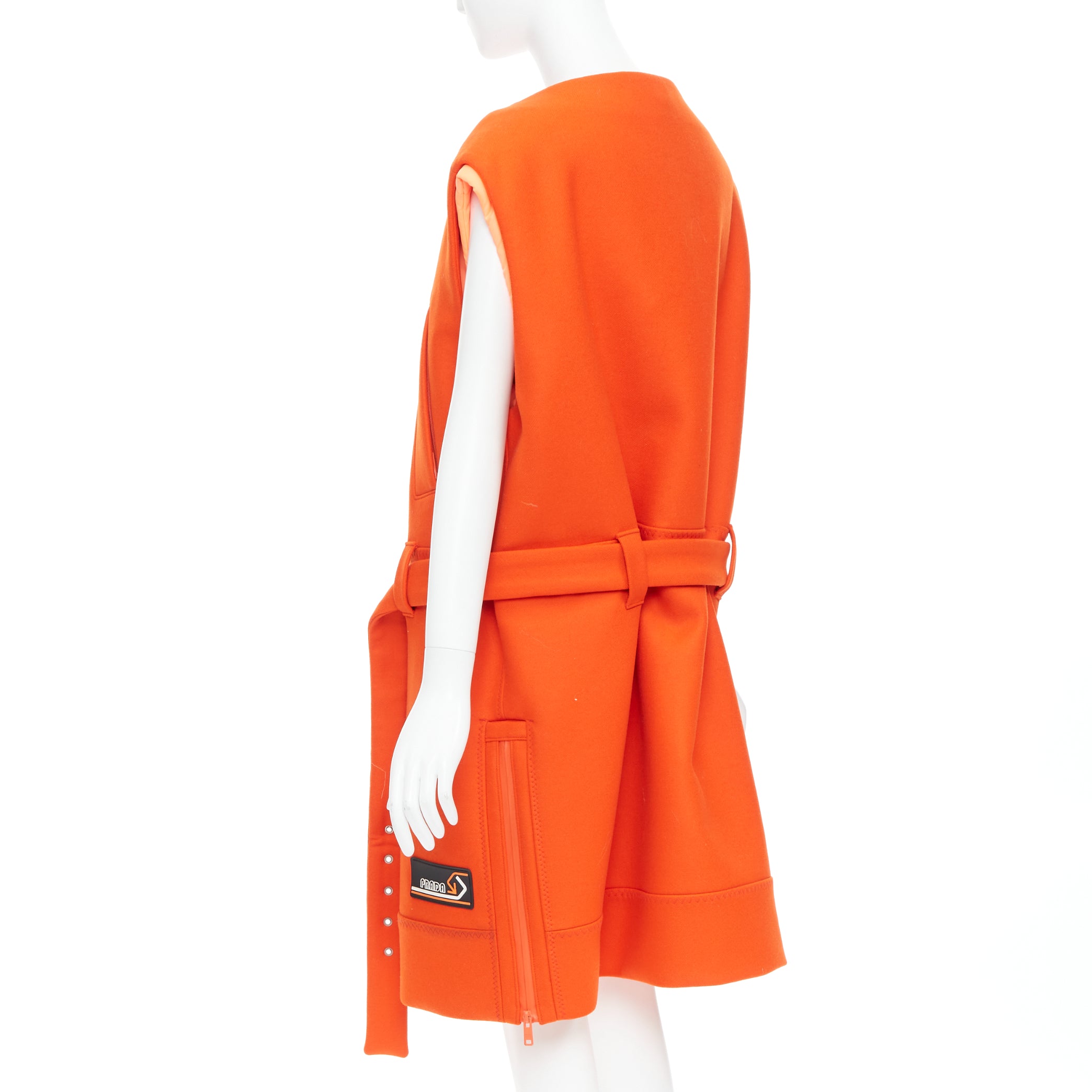 Prada Orange Wool Vest - Detail 2