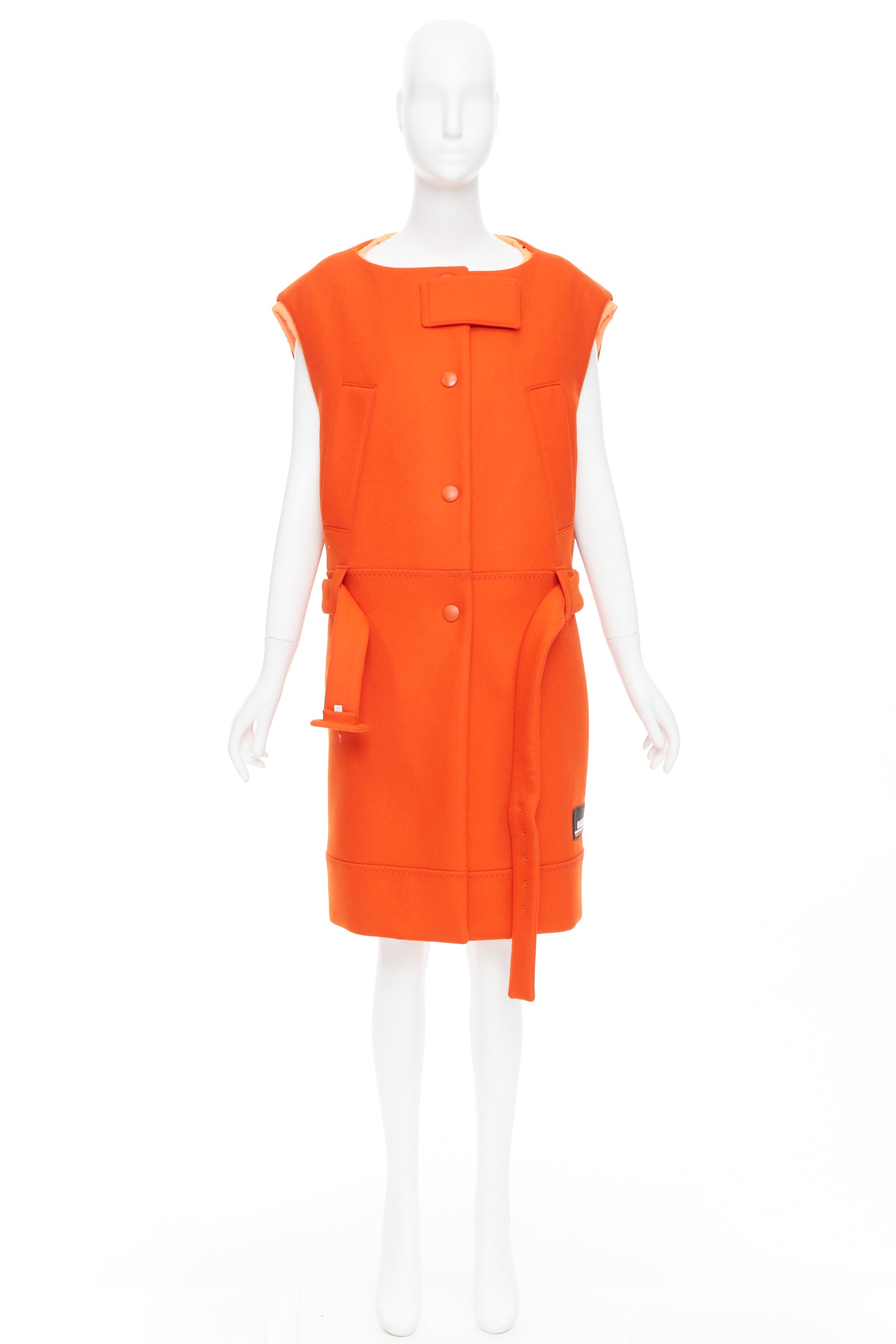 Prada Orange Wool Vest - Image 12