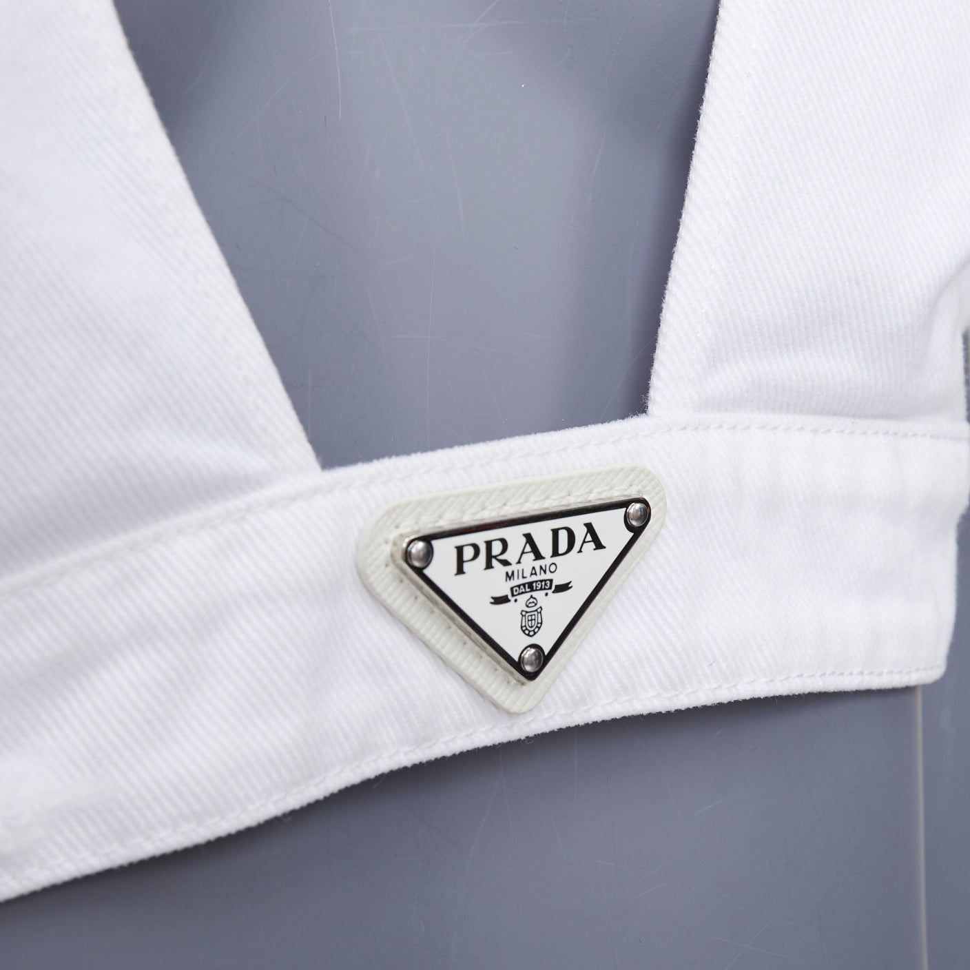 Prada Tweed Rubber Bustier - Back view