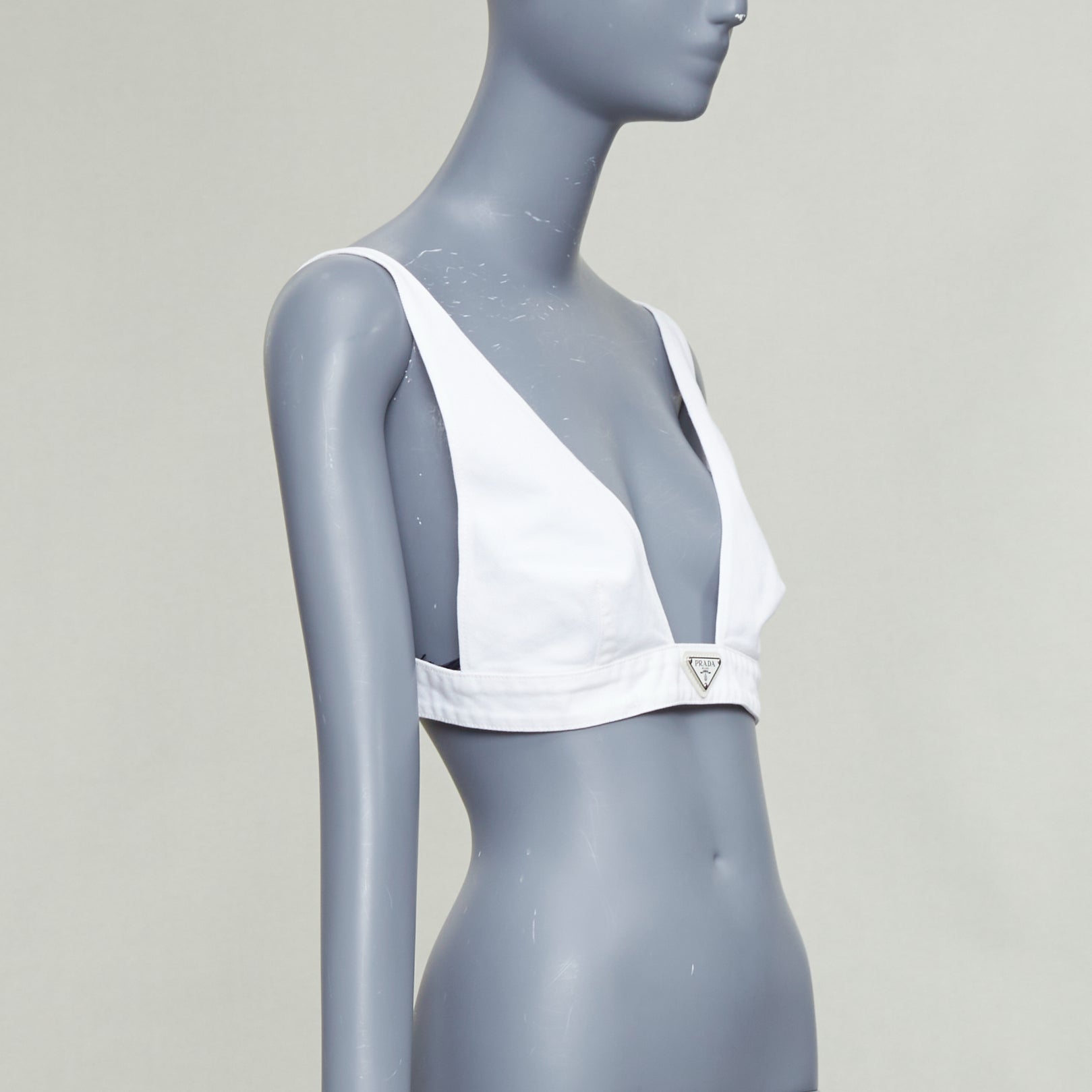 Prada Tweed Rubber Bustier - Image 6