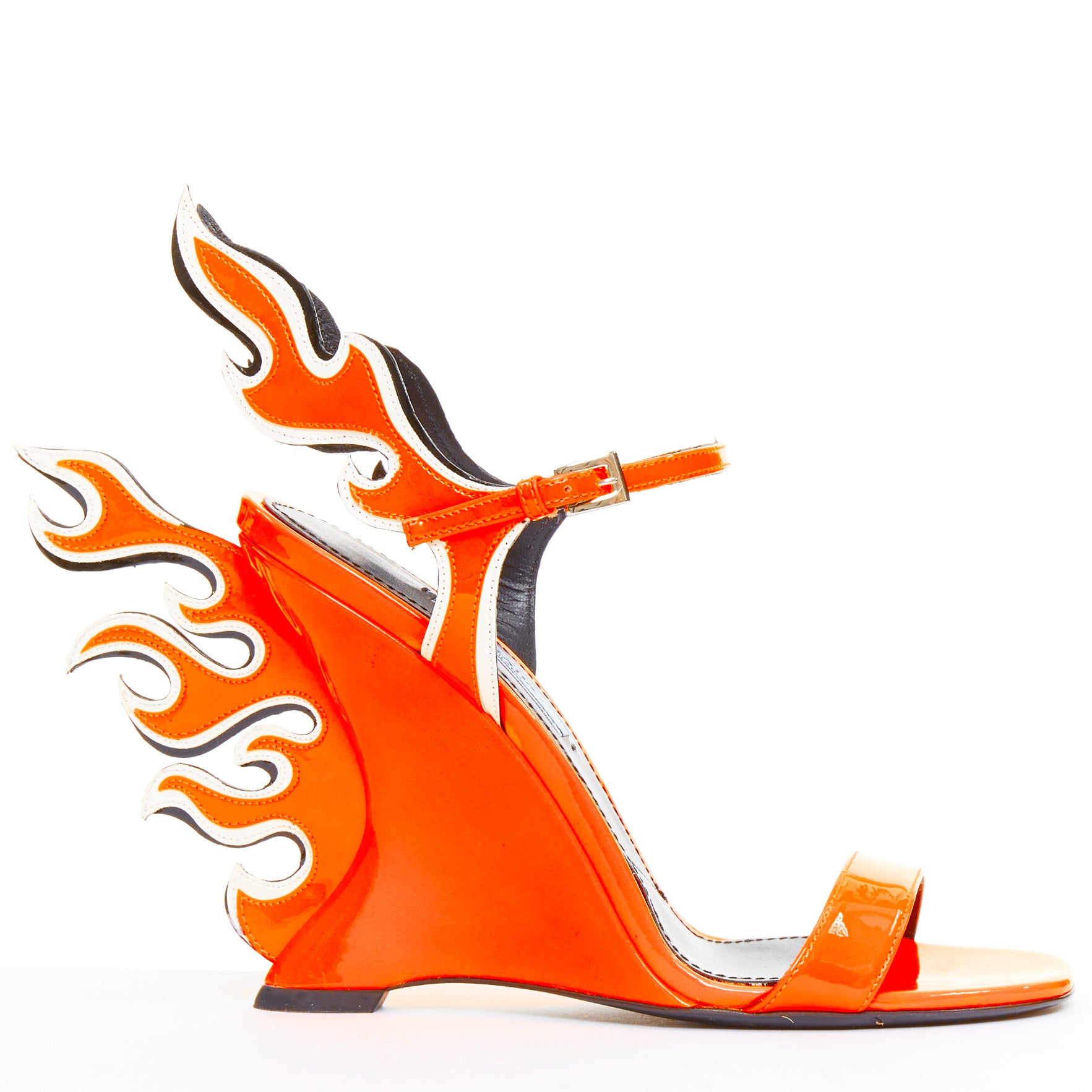 Prada Flame Wedge Sandal