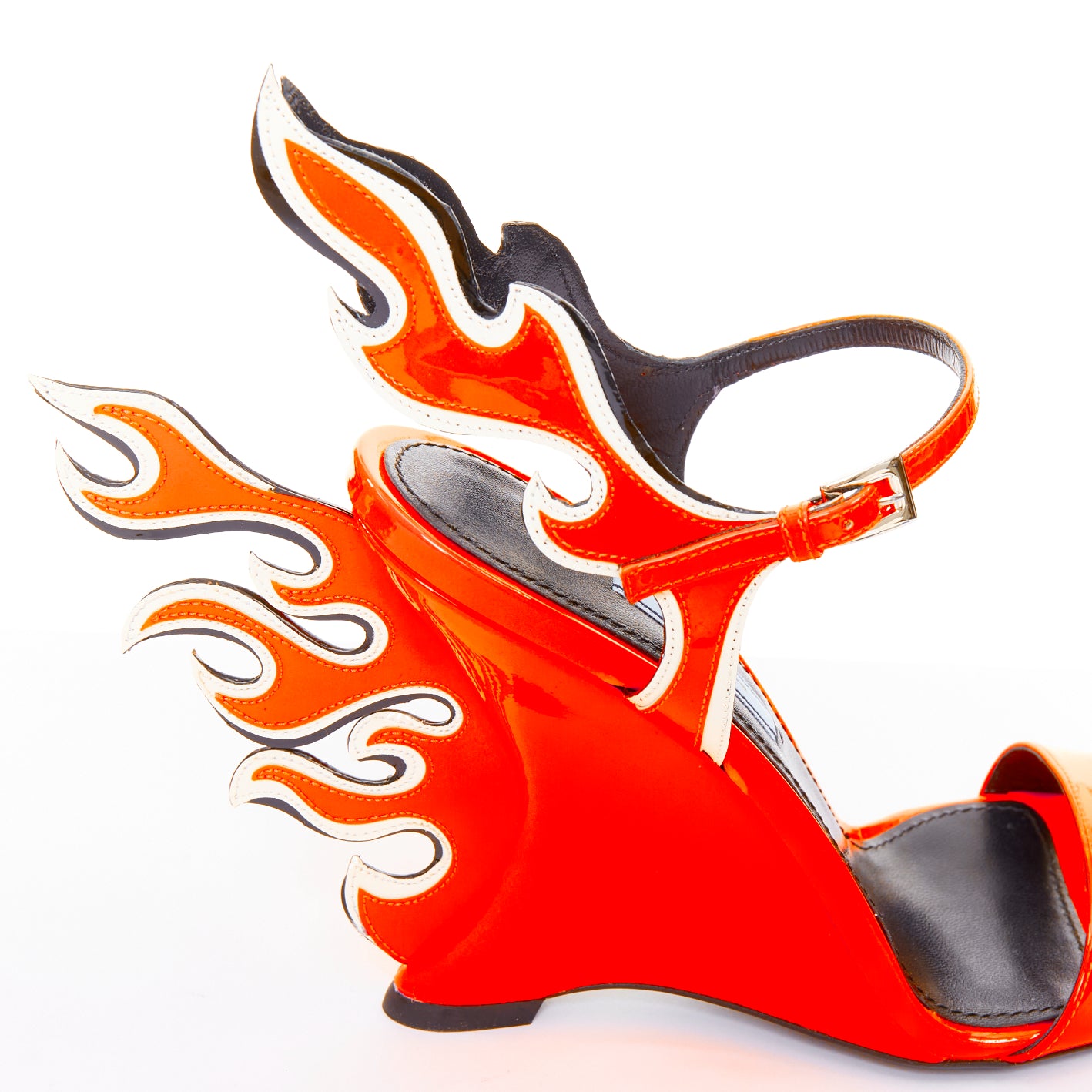 Prada Flame Wedge Sandal - Detail 1