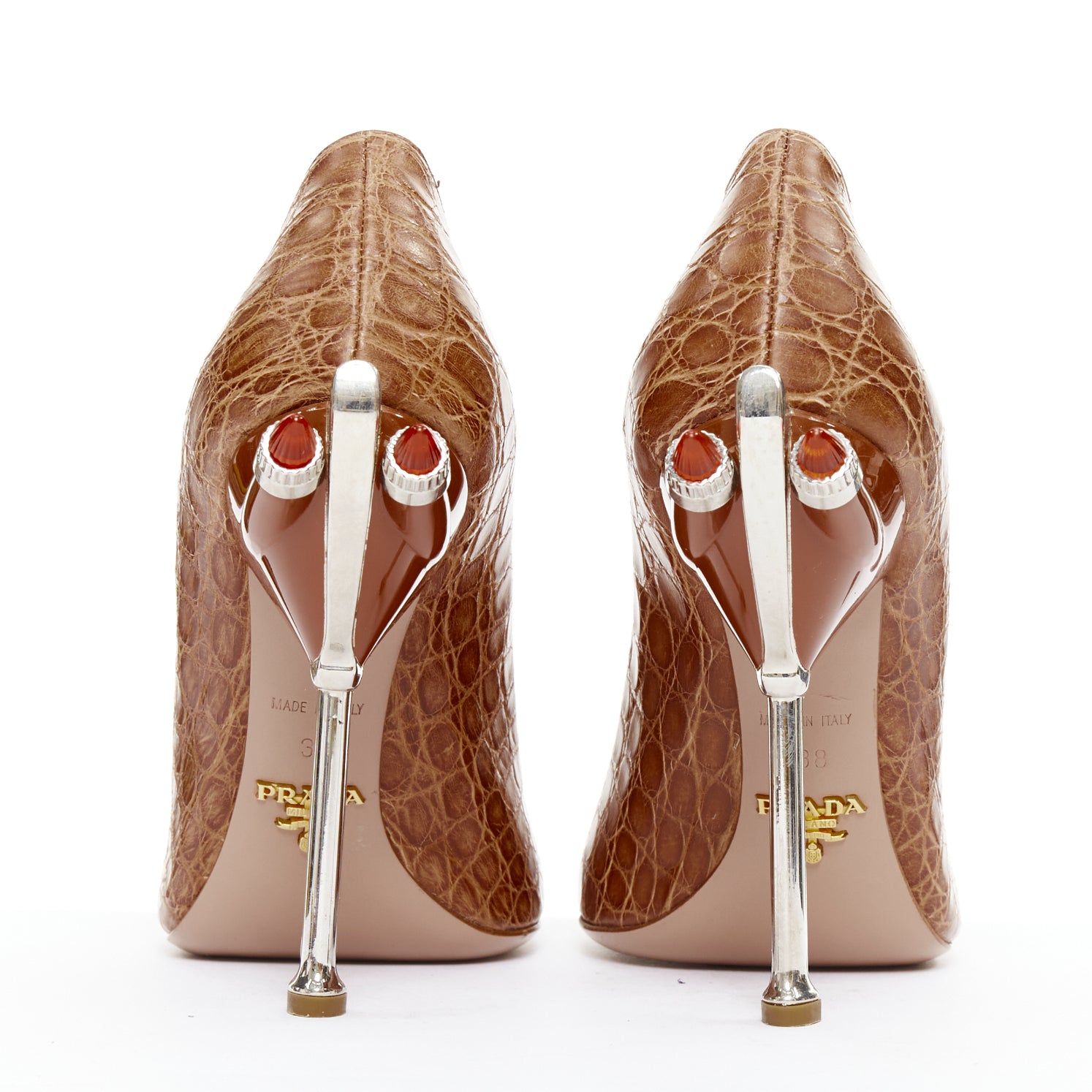 Prada Rocket Flame Pumps - Side view