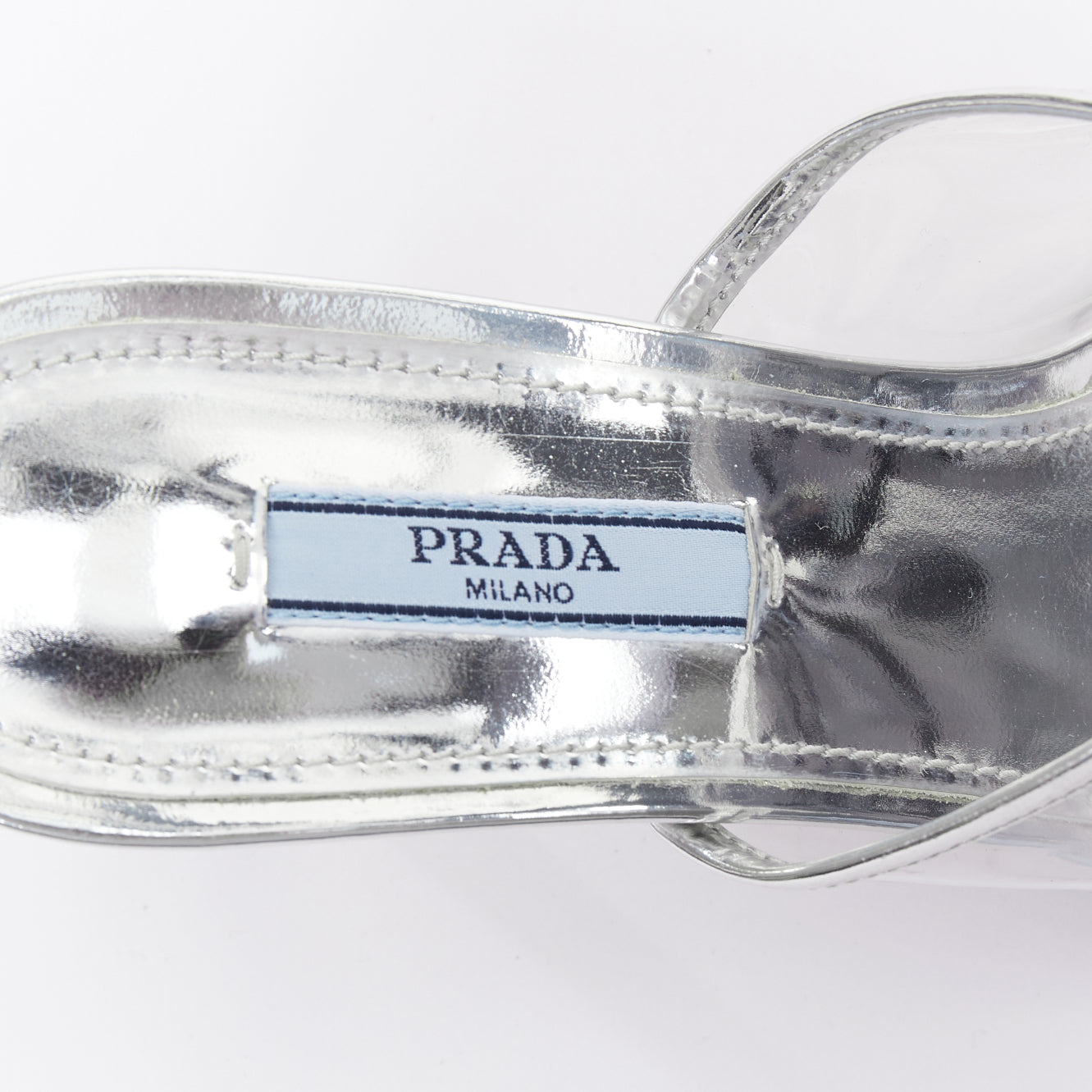 Prada PVC Mule Heels - Image 11