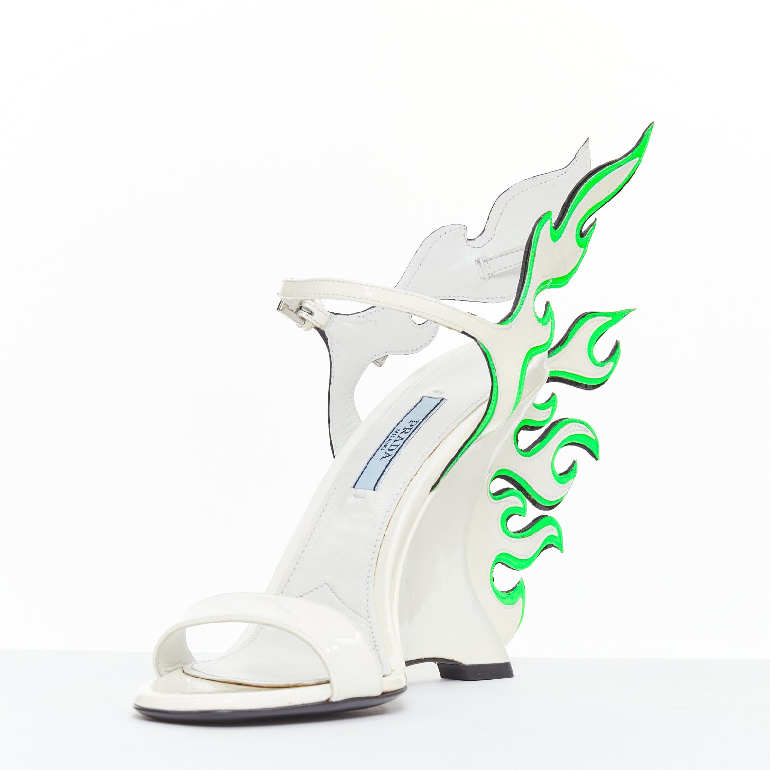 Prada Flame Wedge Sandal - 4