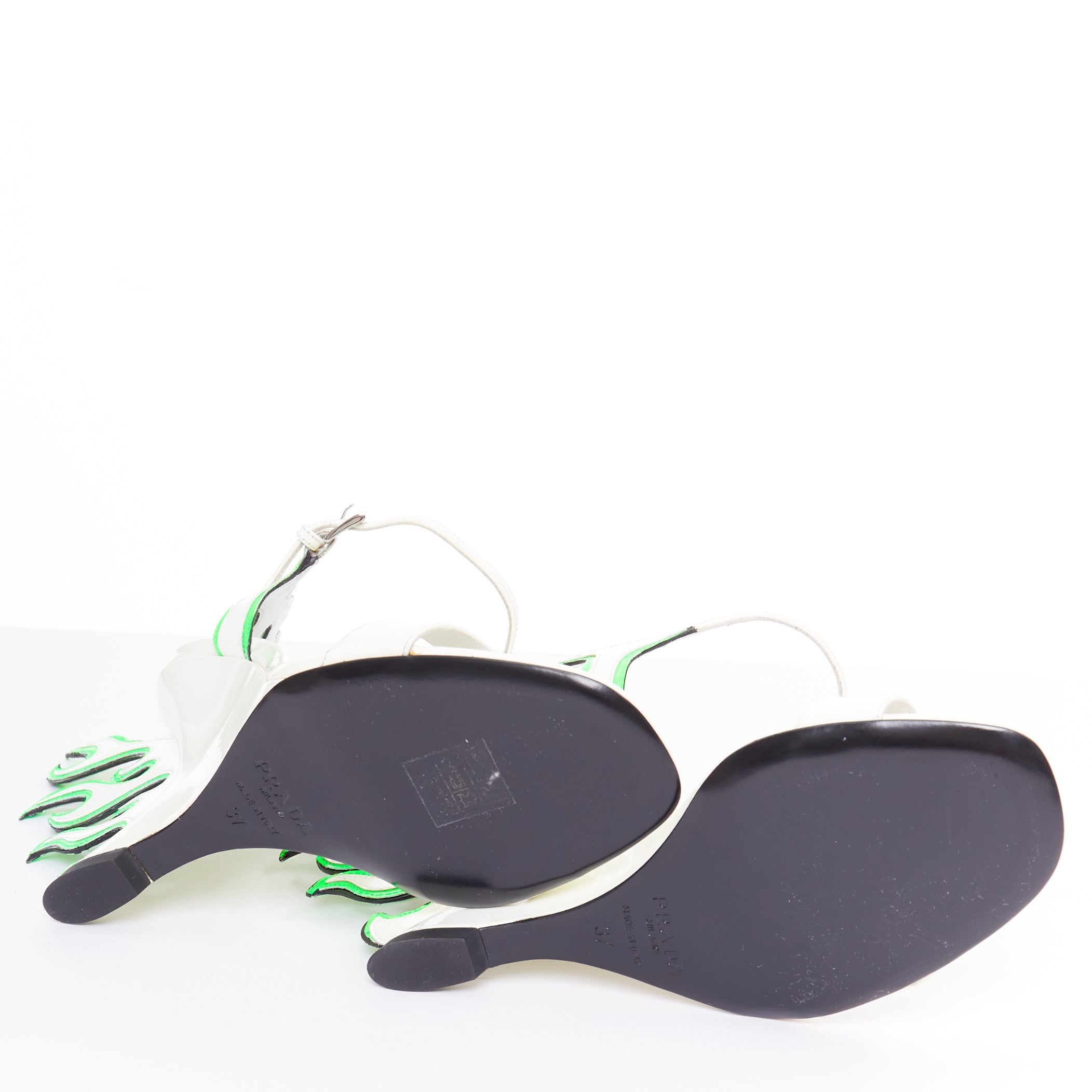 Prada Flame Wedge Sandal - Image 13