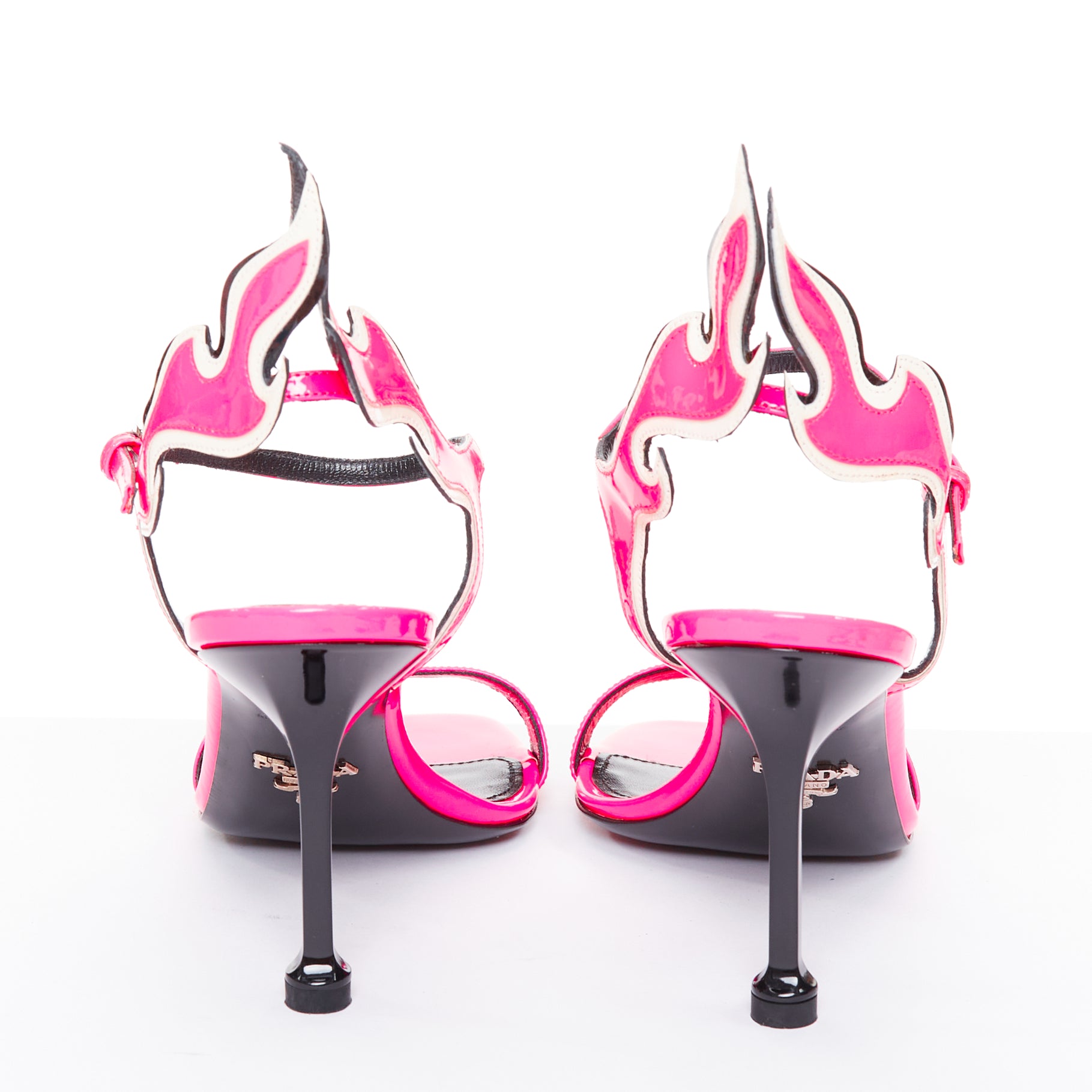 Prada Fire Mid Sandals - Side view