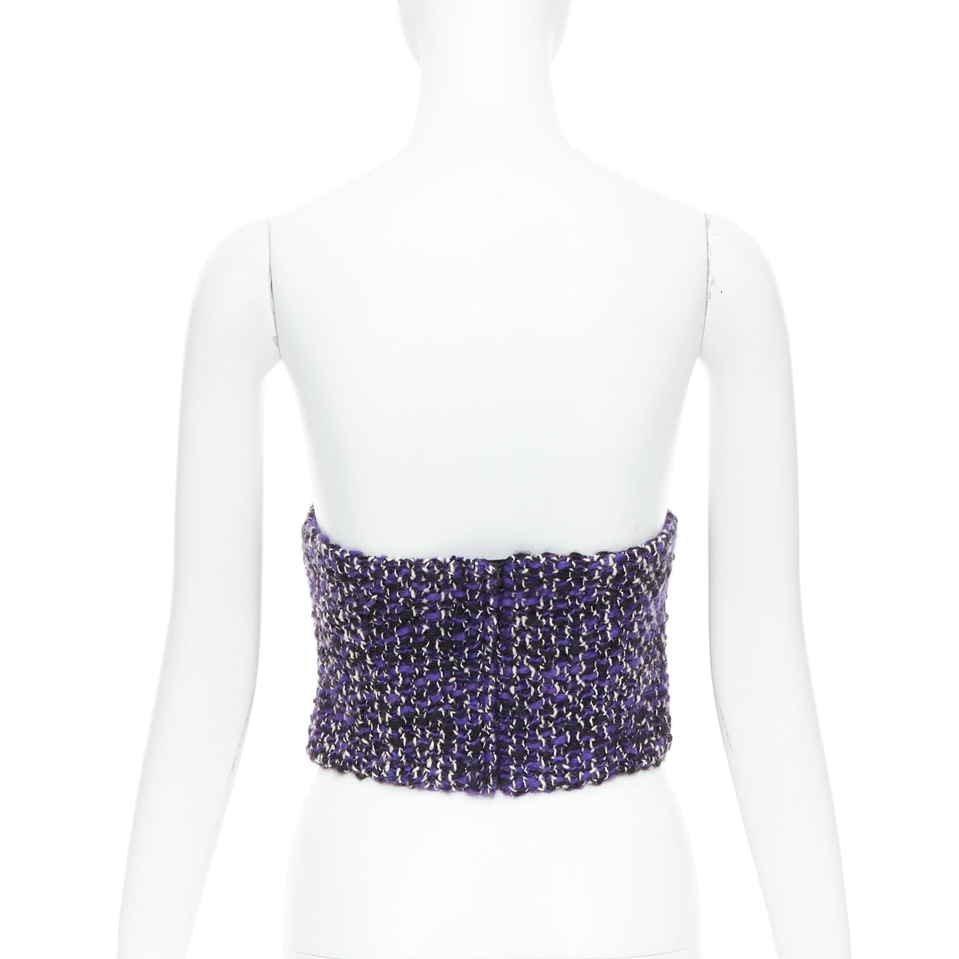 Prada Tweed Rubber Bustier - Side view