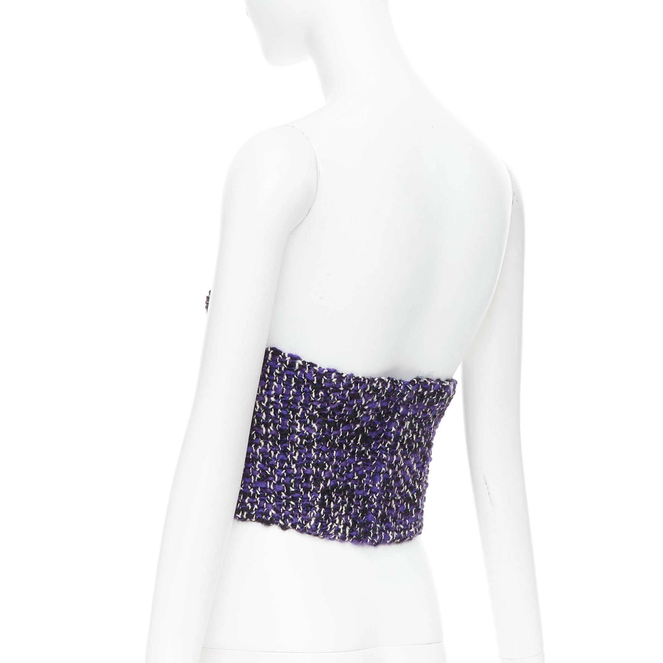 Prada Tweed Rubber Bustier - Detail 1