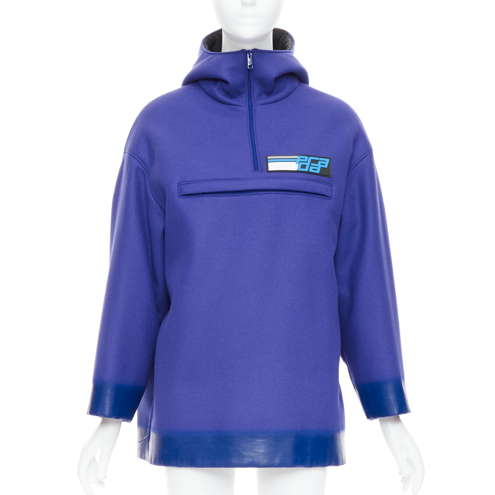 Prada Lacqured Hem Hoodie