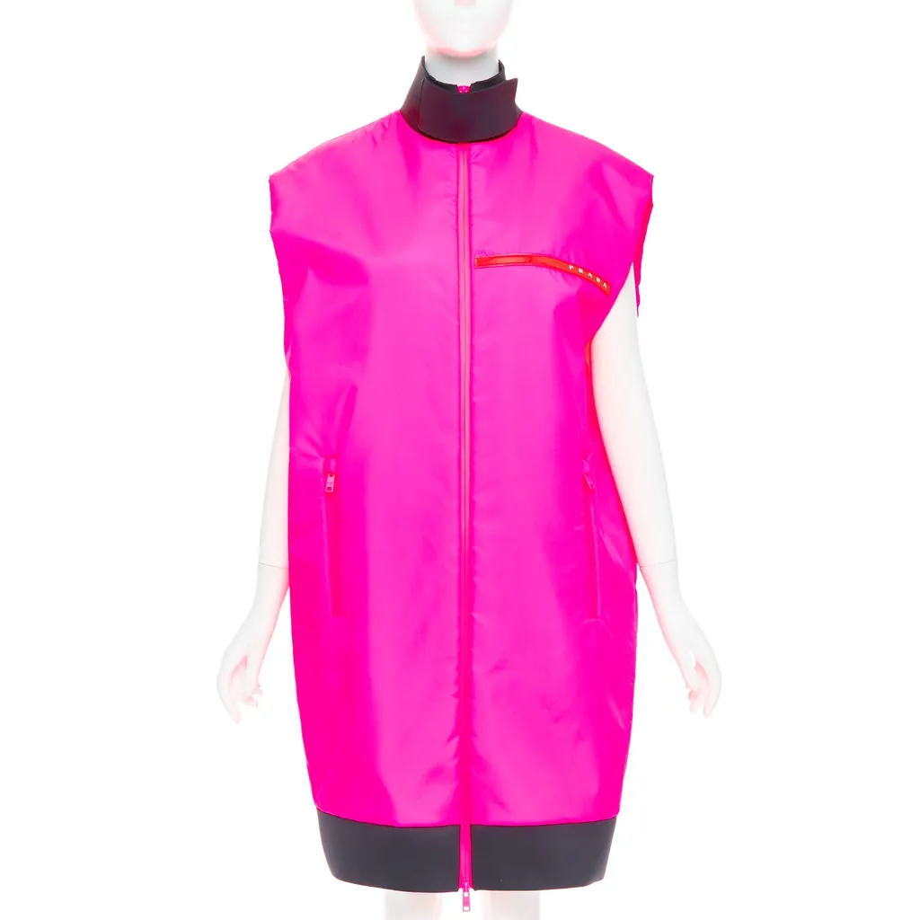Prada Neon Pink Vest Pink Never worn, with tag - Front View