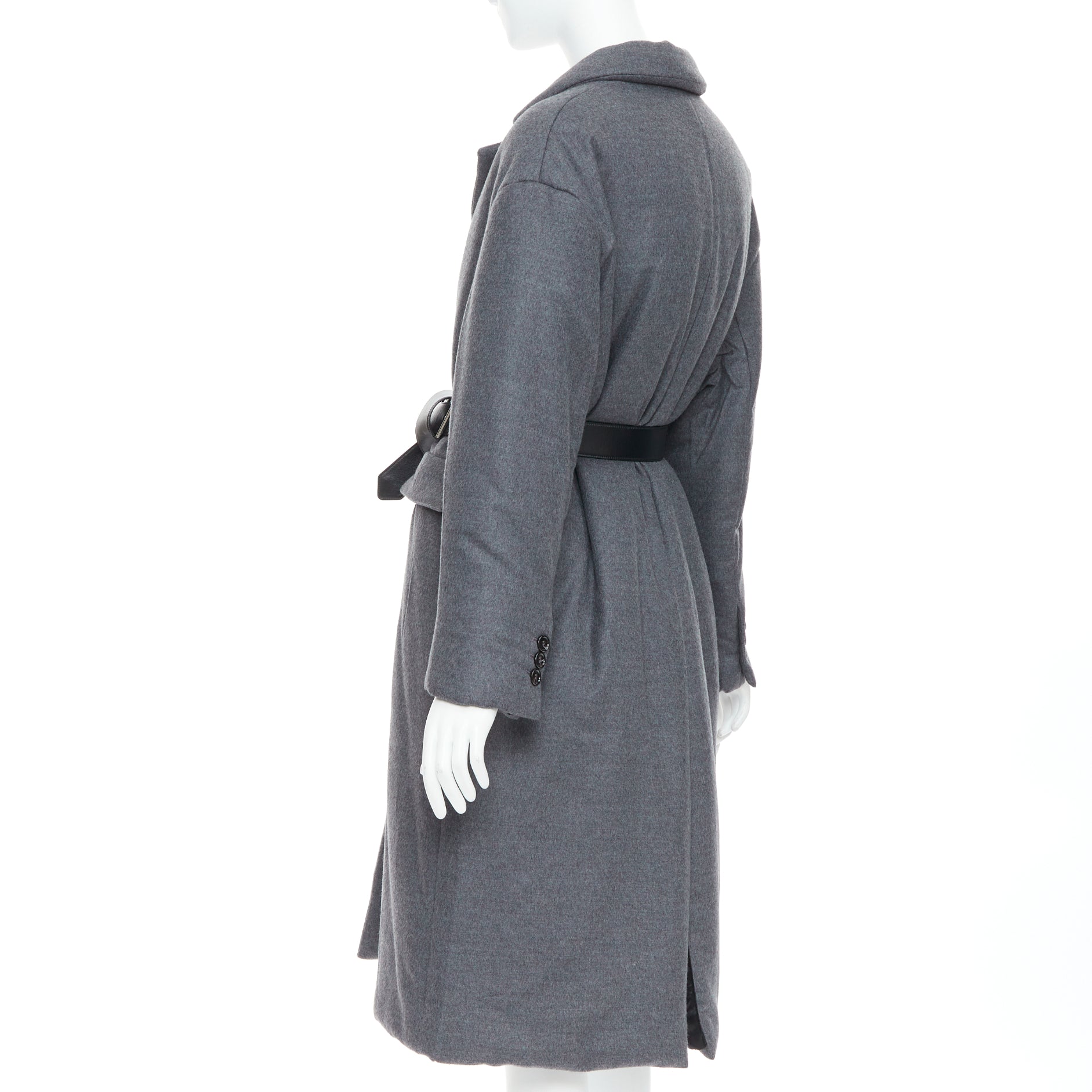 Prada Cashmere belt padded coat - Detail 2