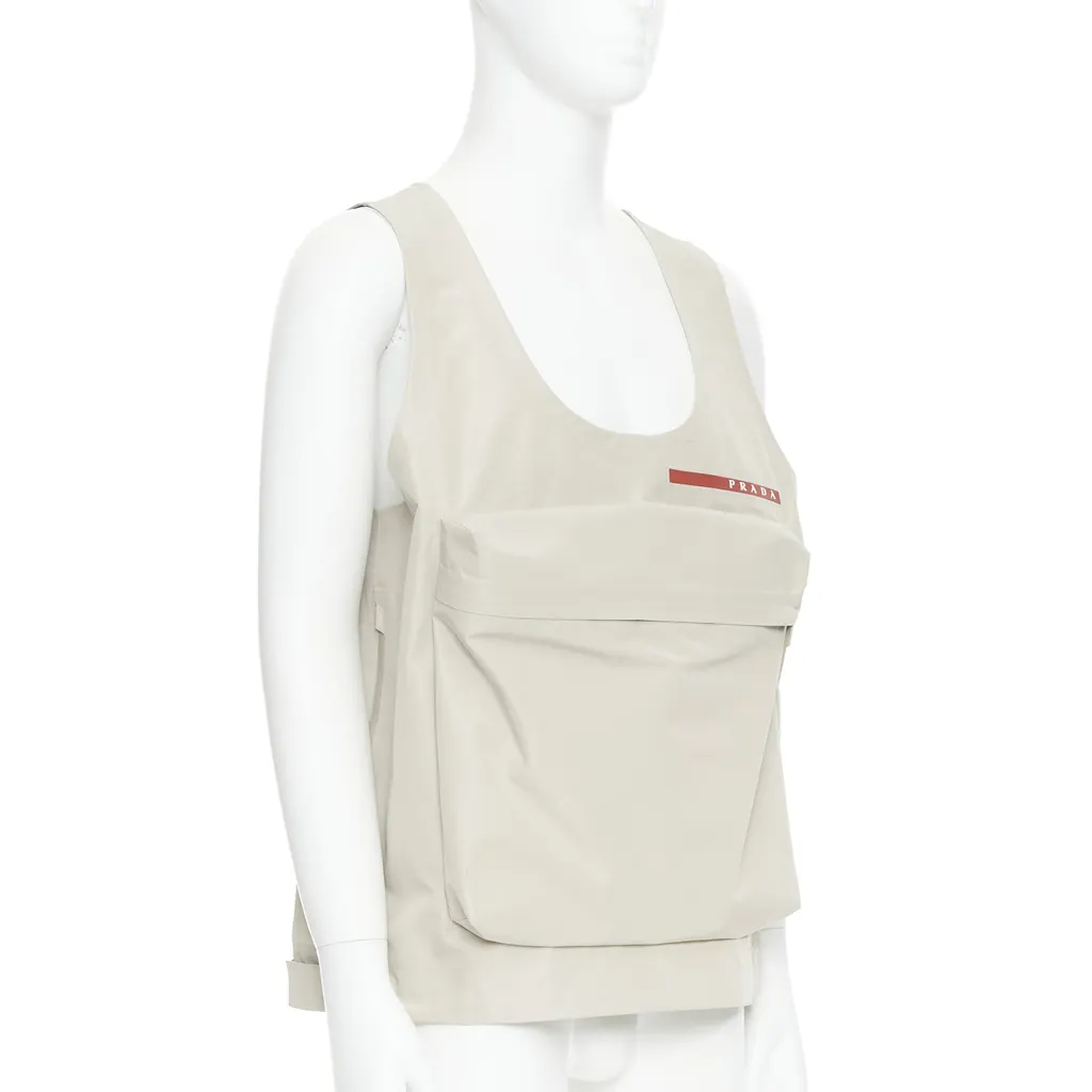 Prada LR-MX019 Beige Polyamide Very good - Inside View