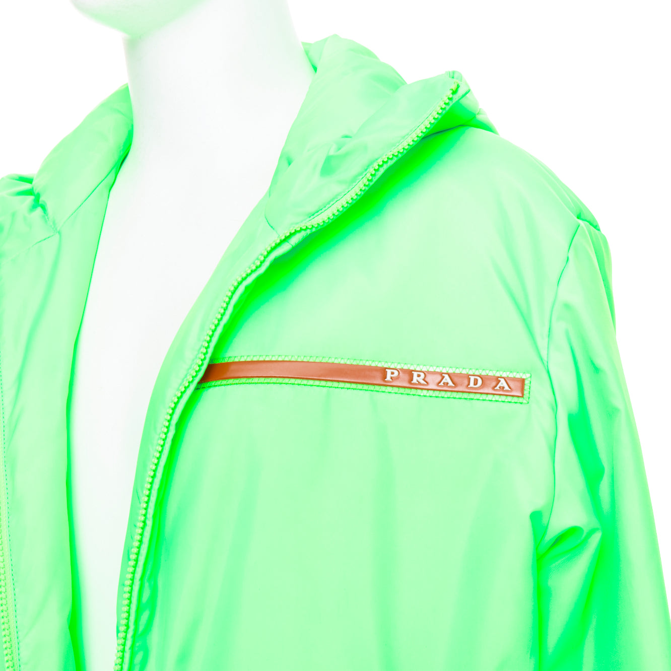 Prada Neon Green Jacket - Back view