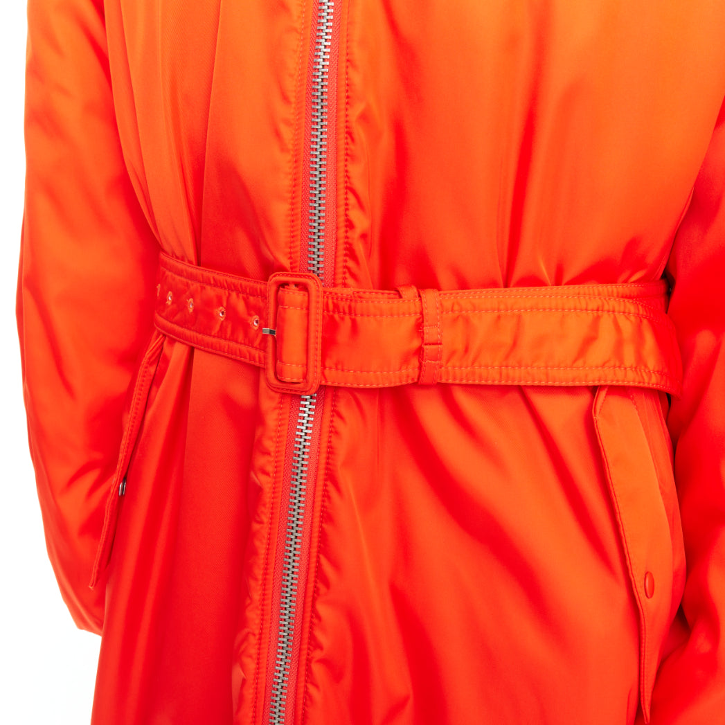 Prada Orange Bomber Coat - Detail 2