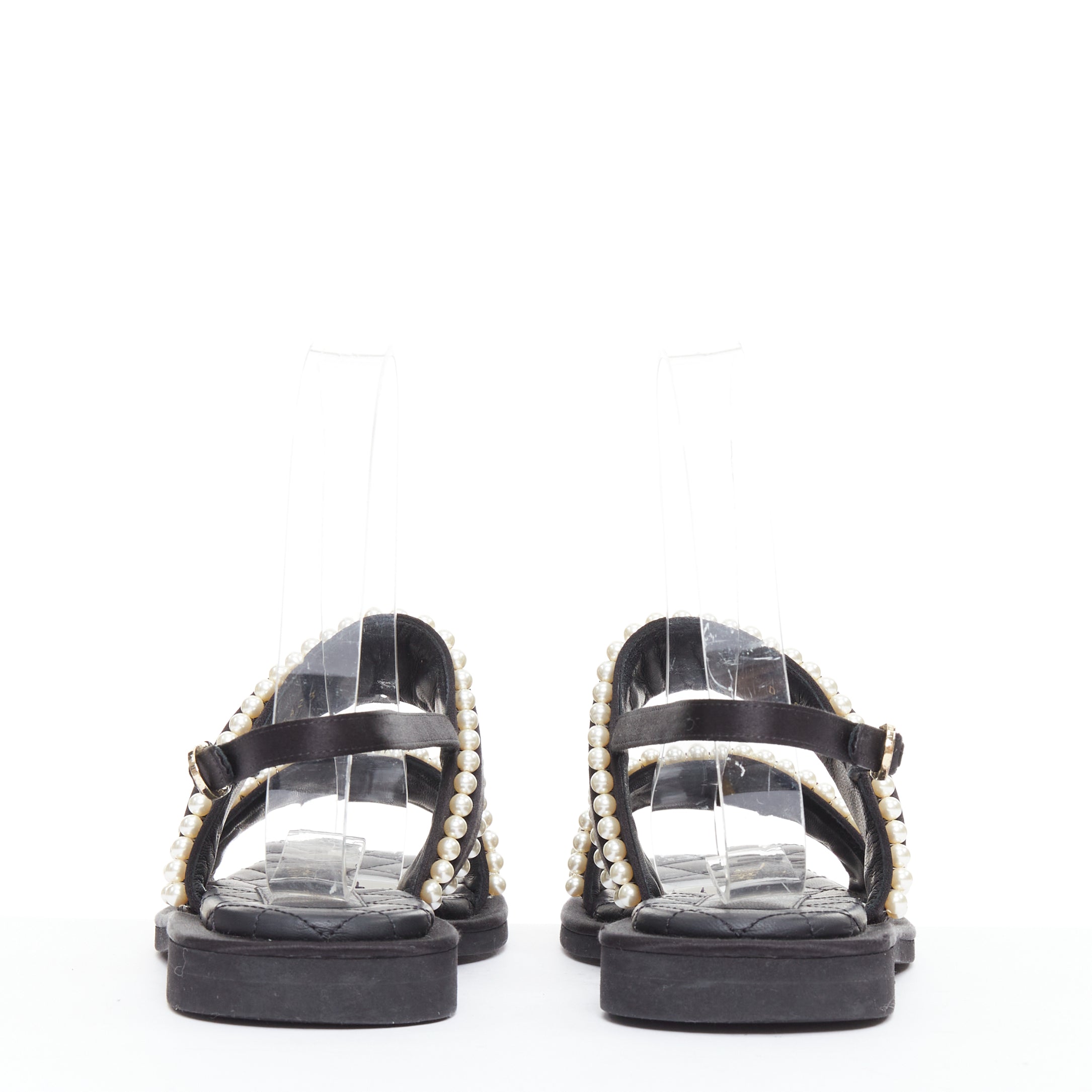 Chanel Pearl Dad Sandals - Side view