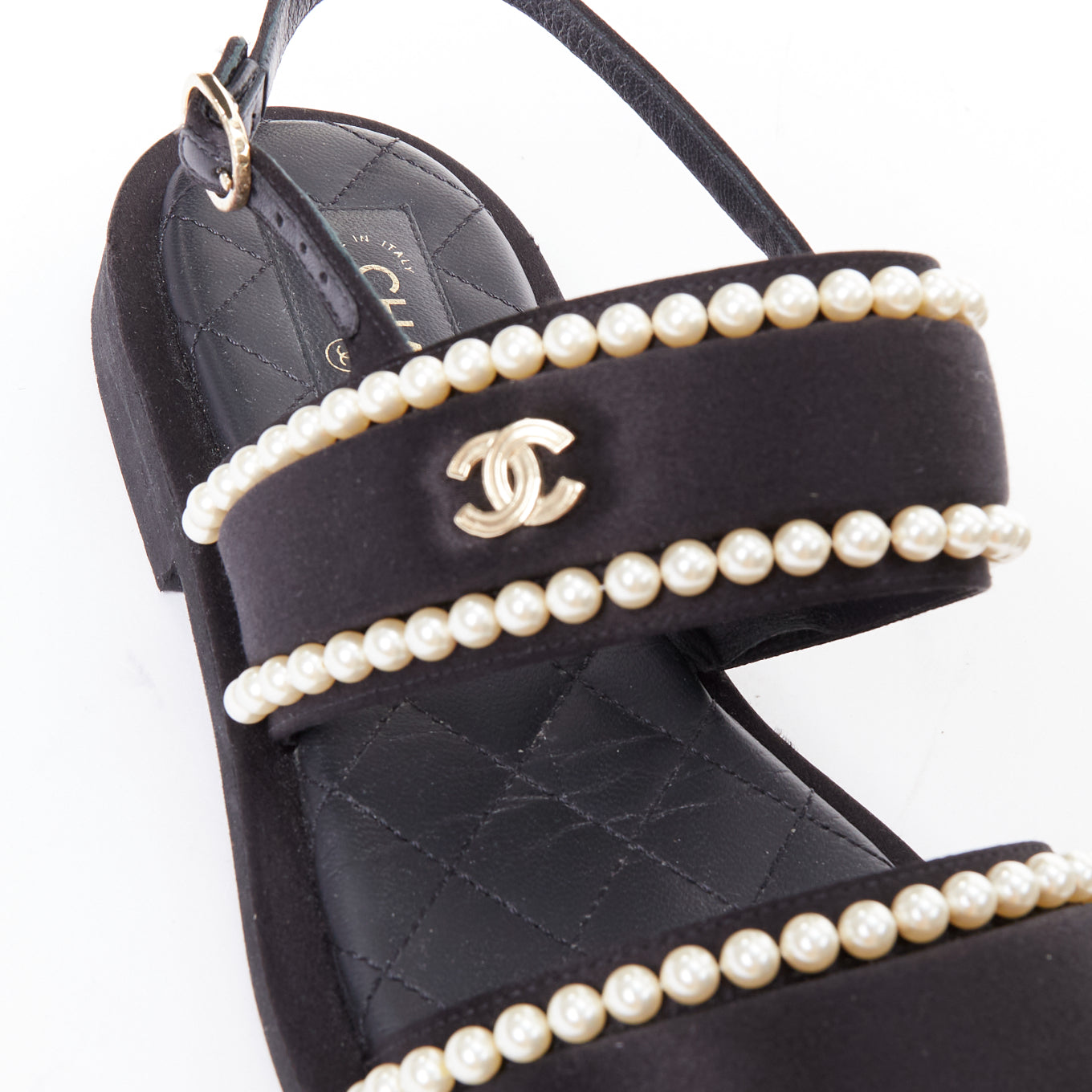 Chanel Pearl Dad Sandals - Image 10