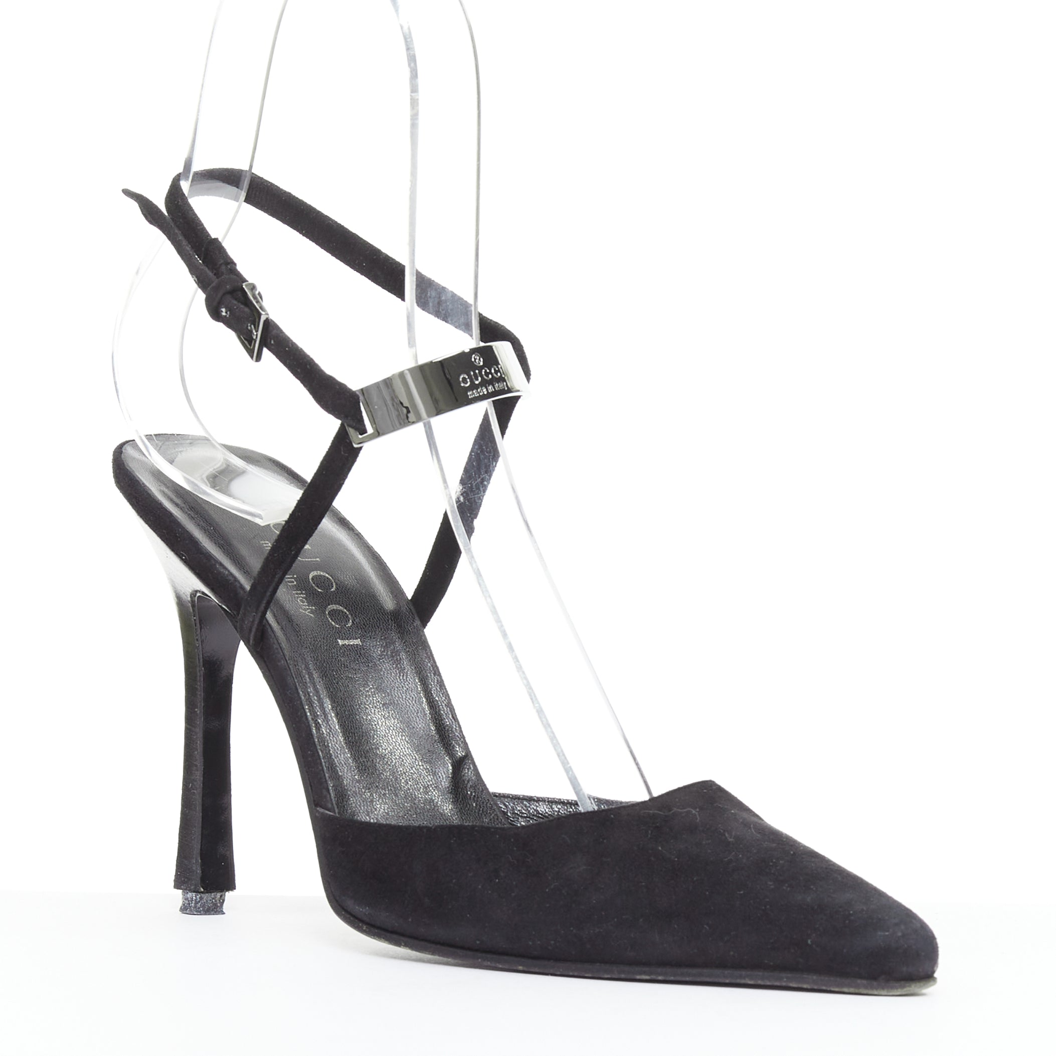 Gucci Metal ID Slingbacks