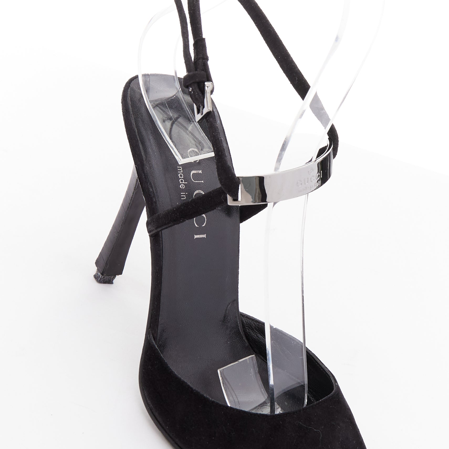 Gucci Metal ID Slingbacks - Image 10