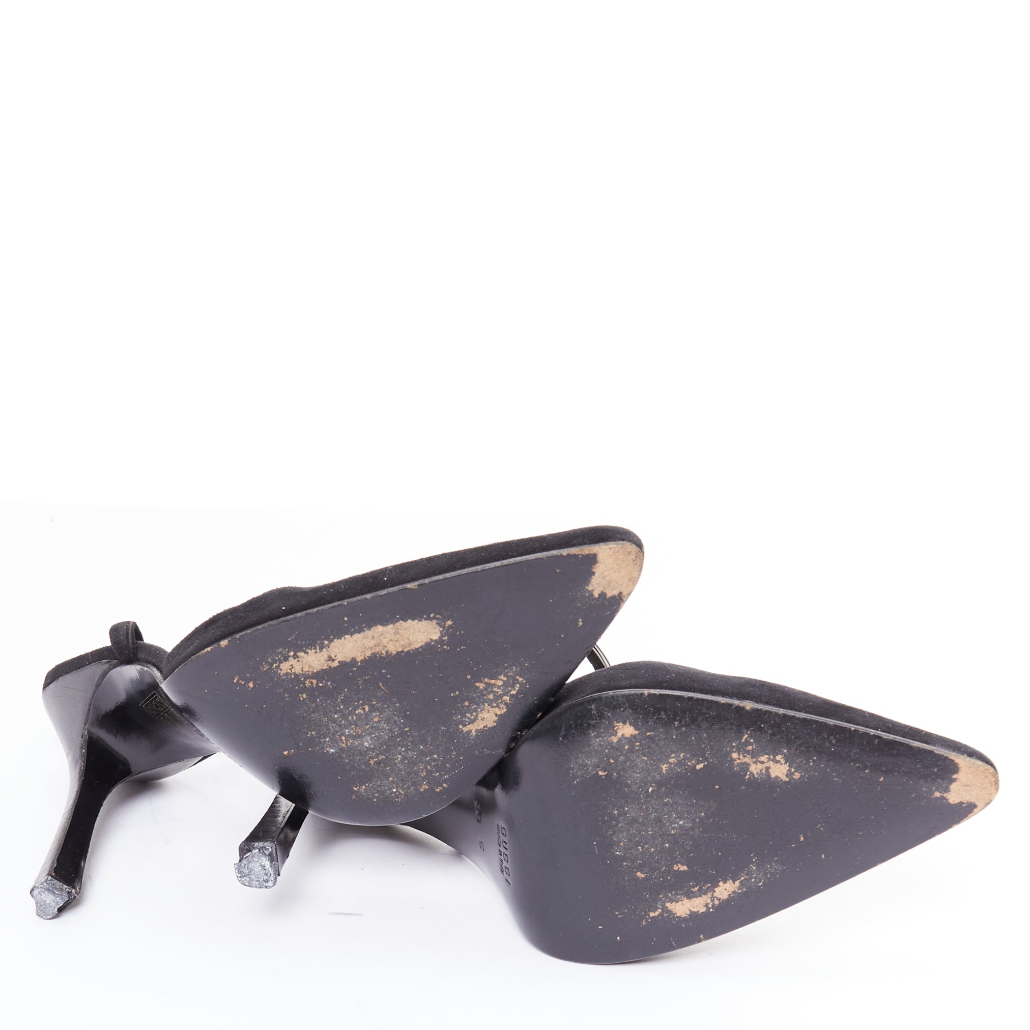 Gucci Metal ID Slingbacks - Image 13