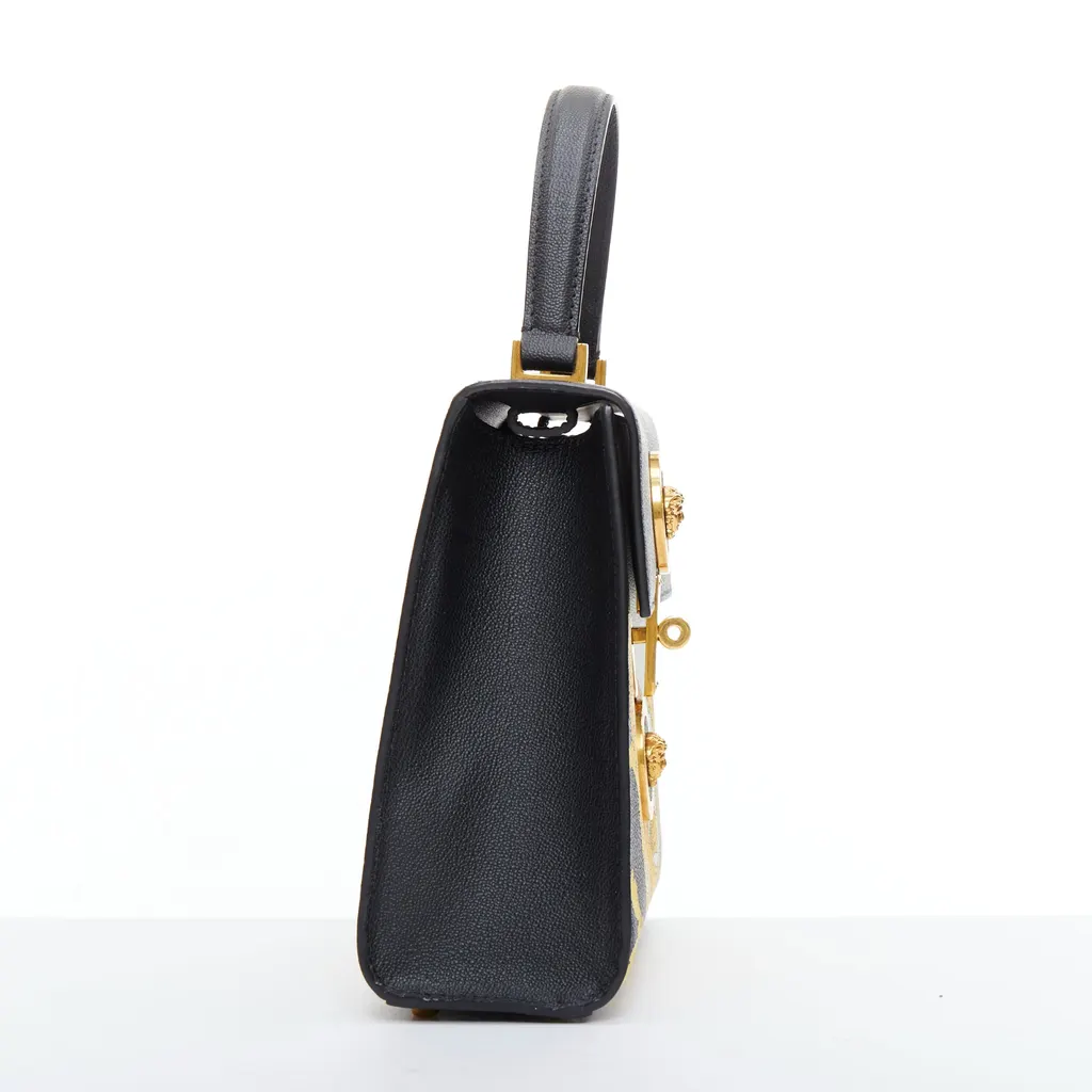 Versace Tribute Medusa Bag Black Leather Very good - Box View