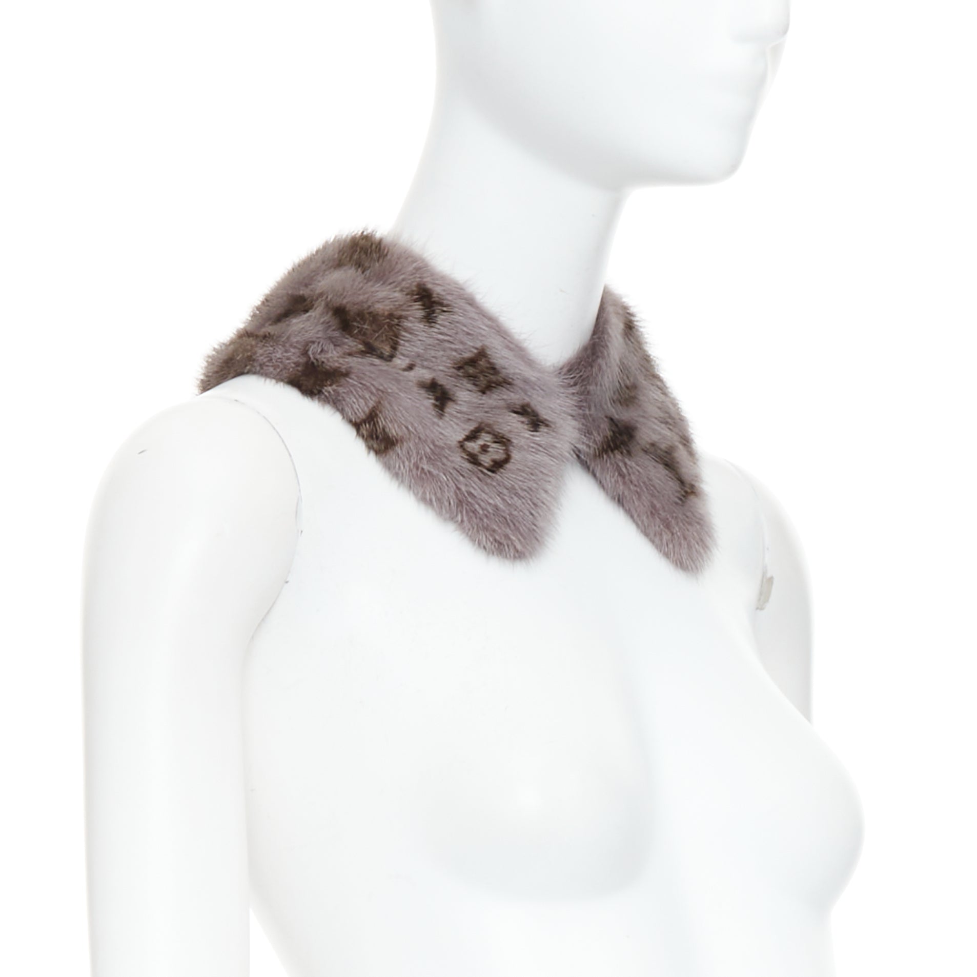 Louis Vuitton Mink Collar Scarf - Image 6