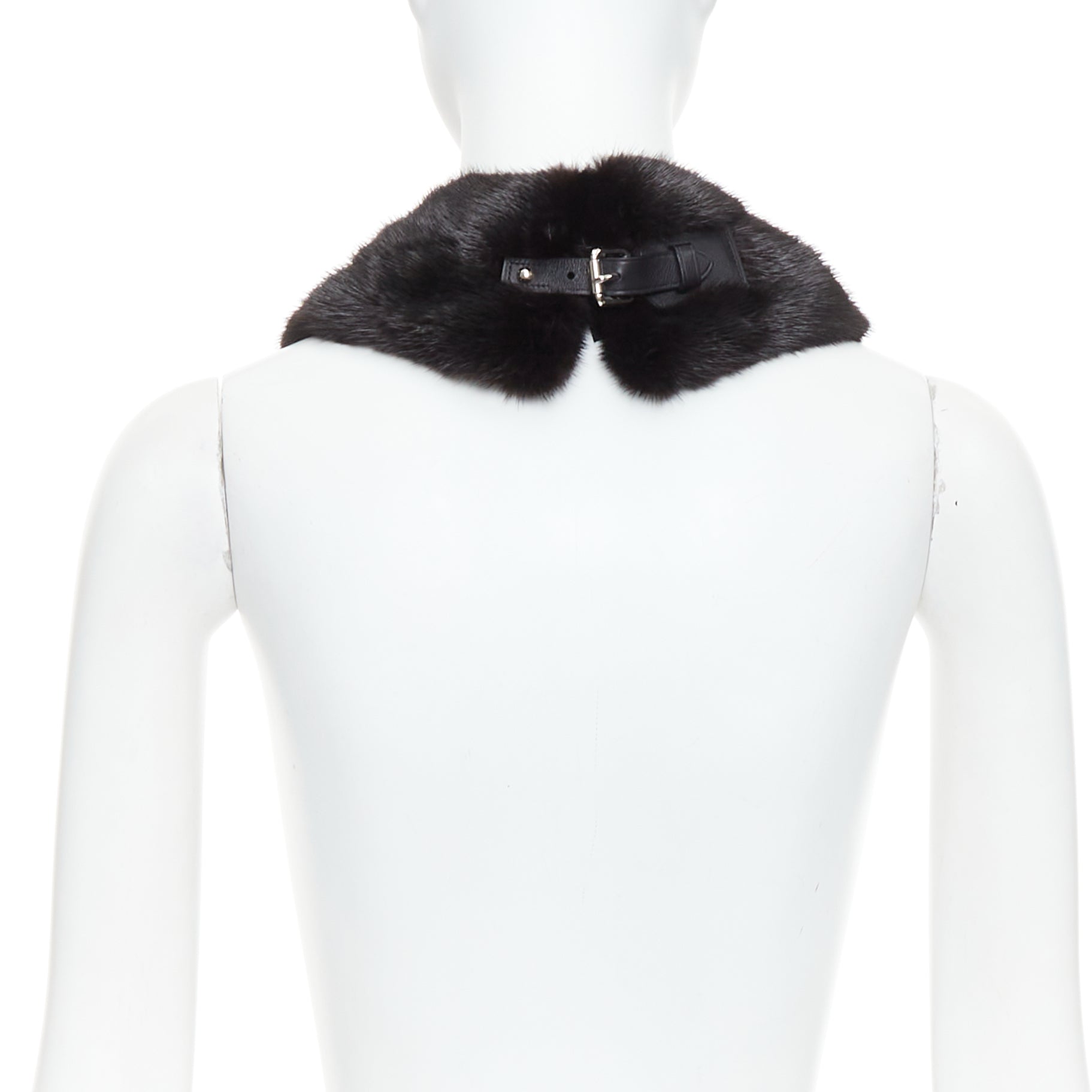 Louis Vuitton Mink Logo Scarf - Side view