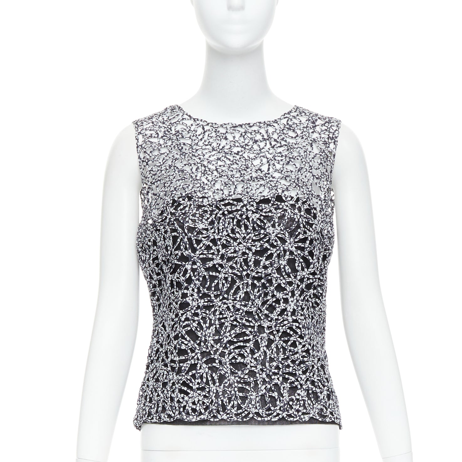Chanel Abstract Print Vest