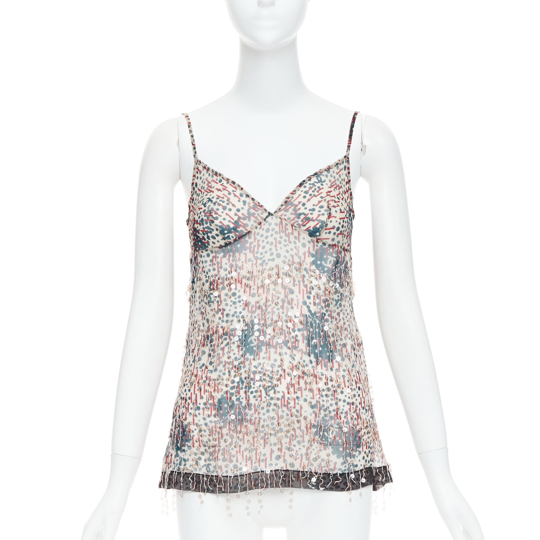Chanel Sequin Fringe Camisole