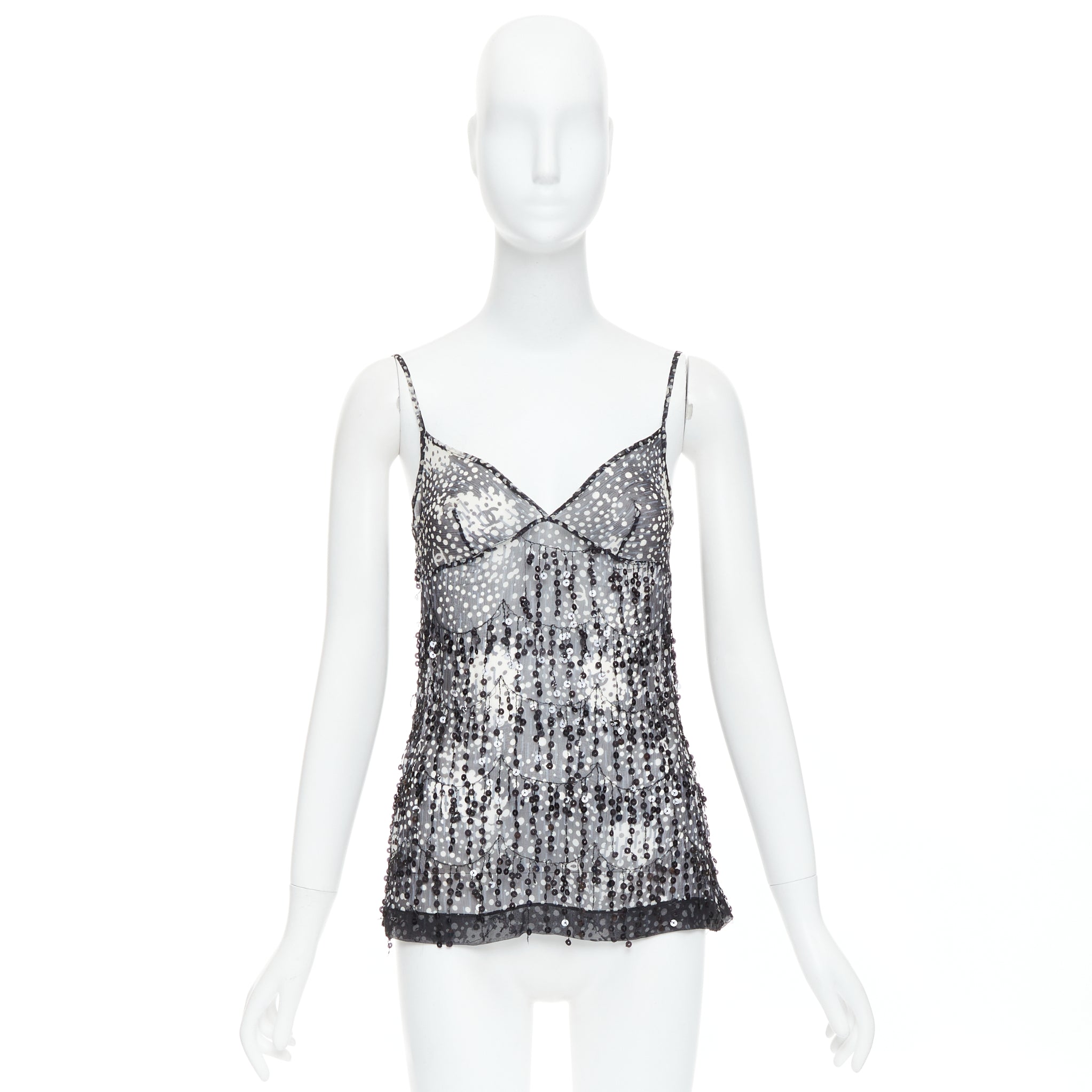 Chanel Sequin Fringe Camisole - Image 11