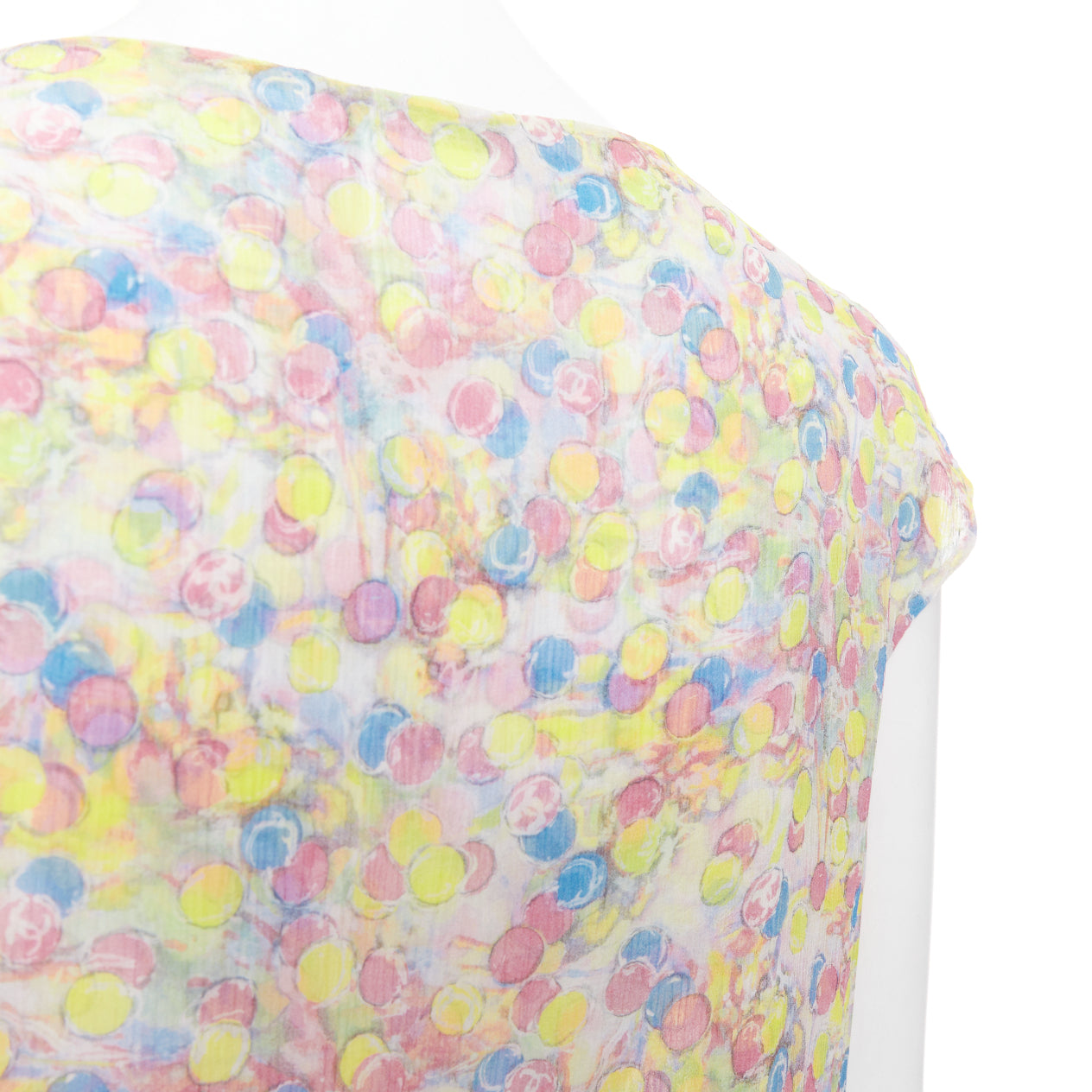 Chanel Pastel CC Ruffle Blouse - Detail 2