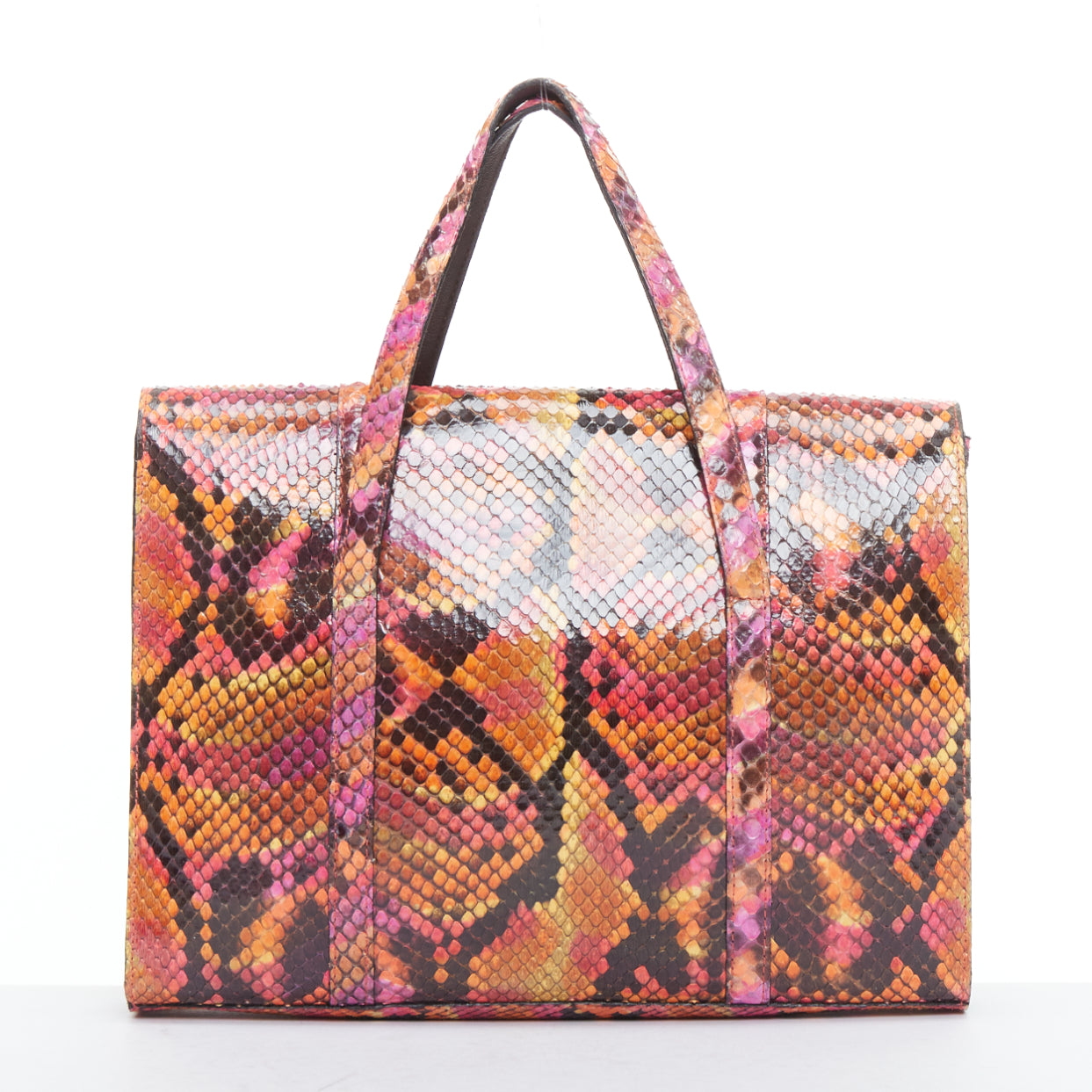 Chanel Glossy Scale Flap Bag - Side view