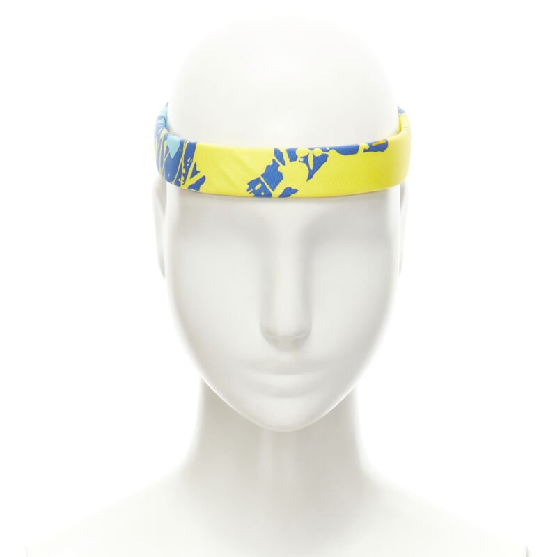Hermès Silk Blue Headband - Back view
