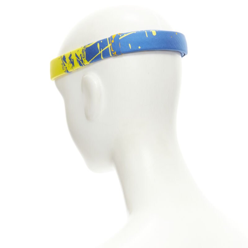 Hermès Silk Blue Headband - Side view
