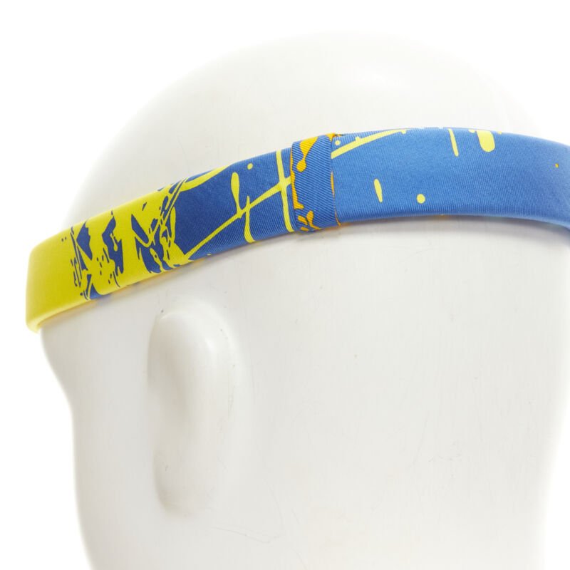 Hermès Silk Blue Headband - Detail 1